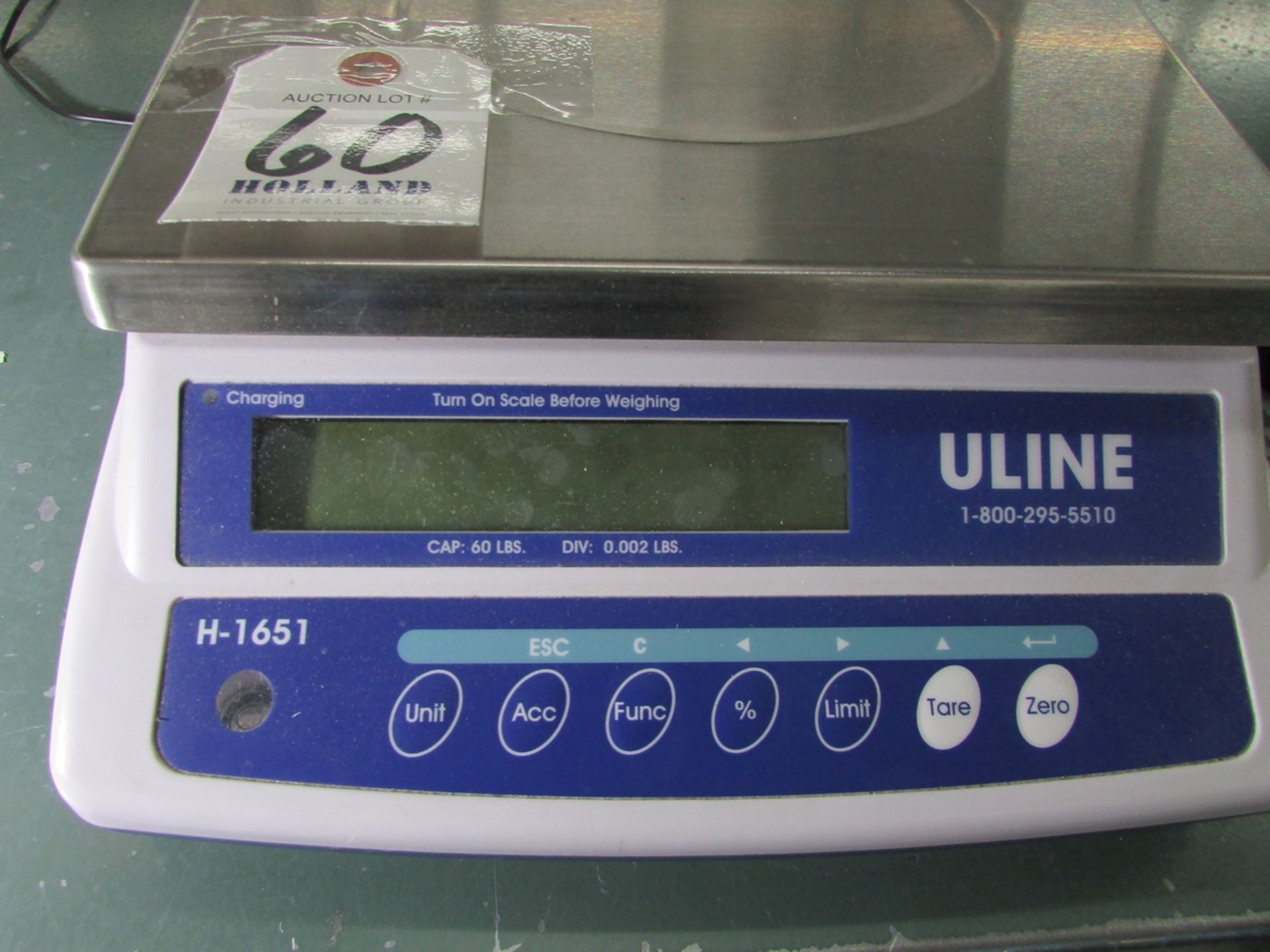 Uline H-1651 60x0.002Lb. Digital Counting Scale - Image 3 of 5