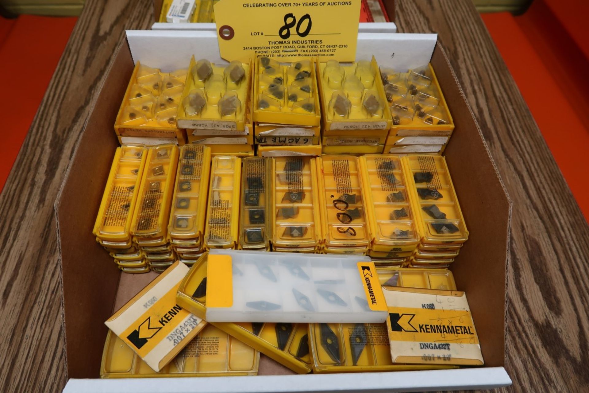 ASSORTED KENNAMETAL CARBIDE INSERTS