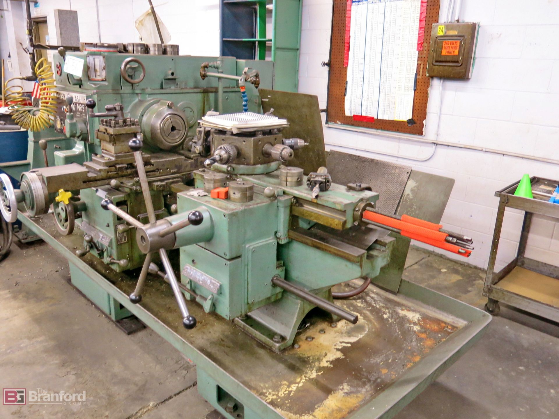 Warner & Swasey model no. 5, model M-4660 turret head lathe - Image 3 of 4