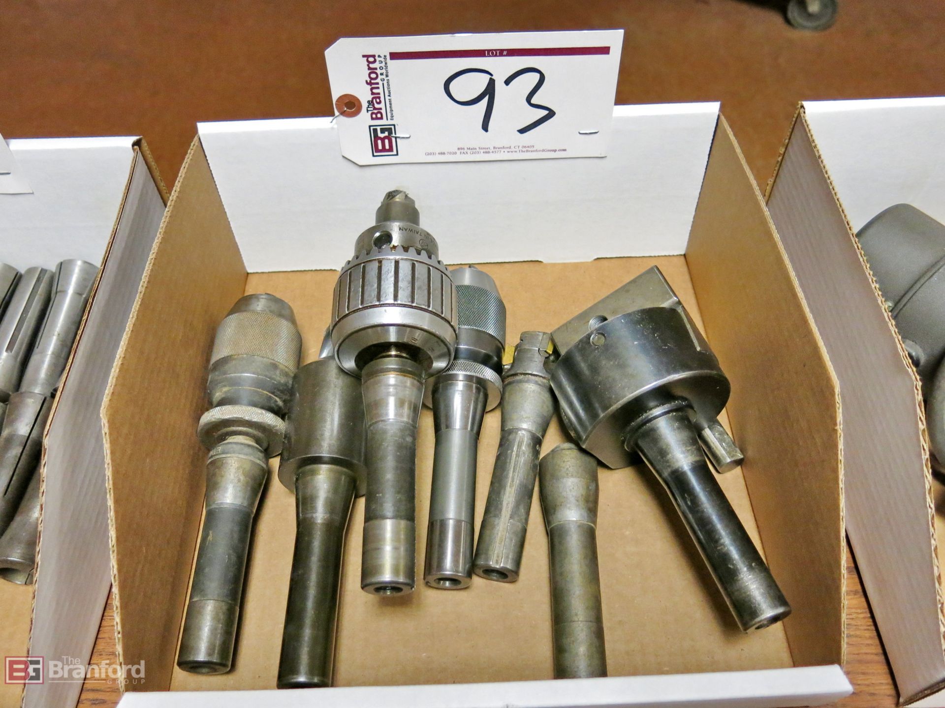 R8 collet tooling w/ (2) keyless chucks