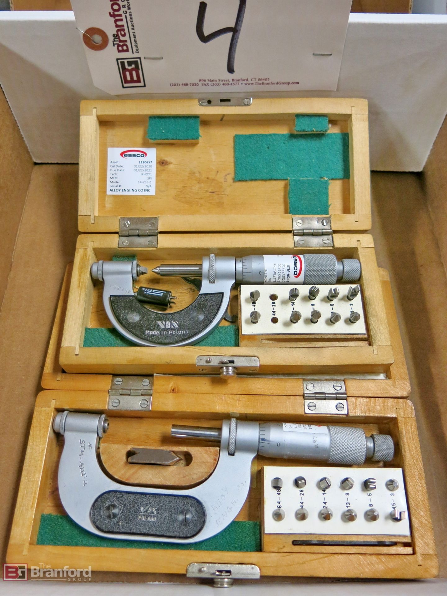 VIS 0-1'' spread micrometer