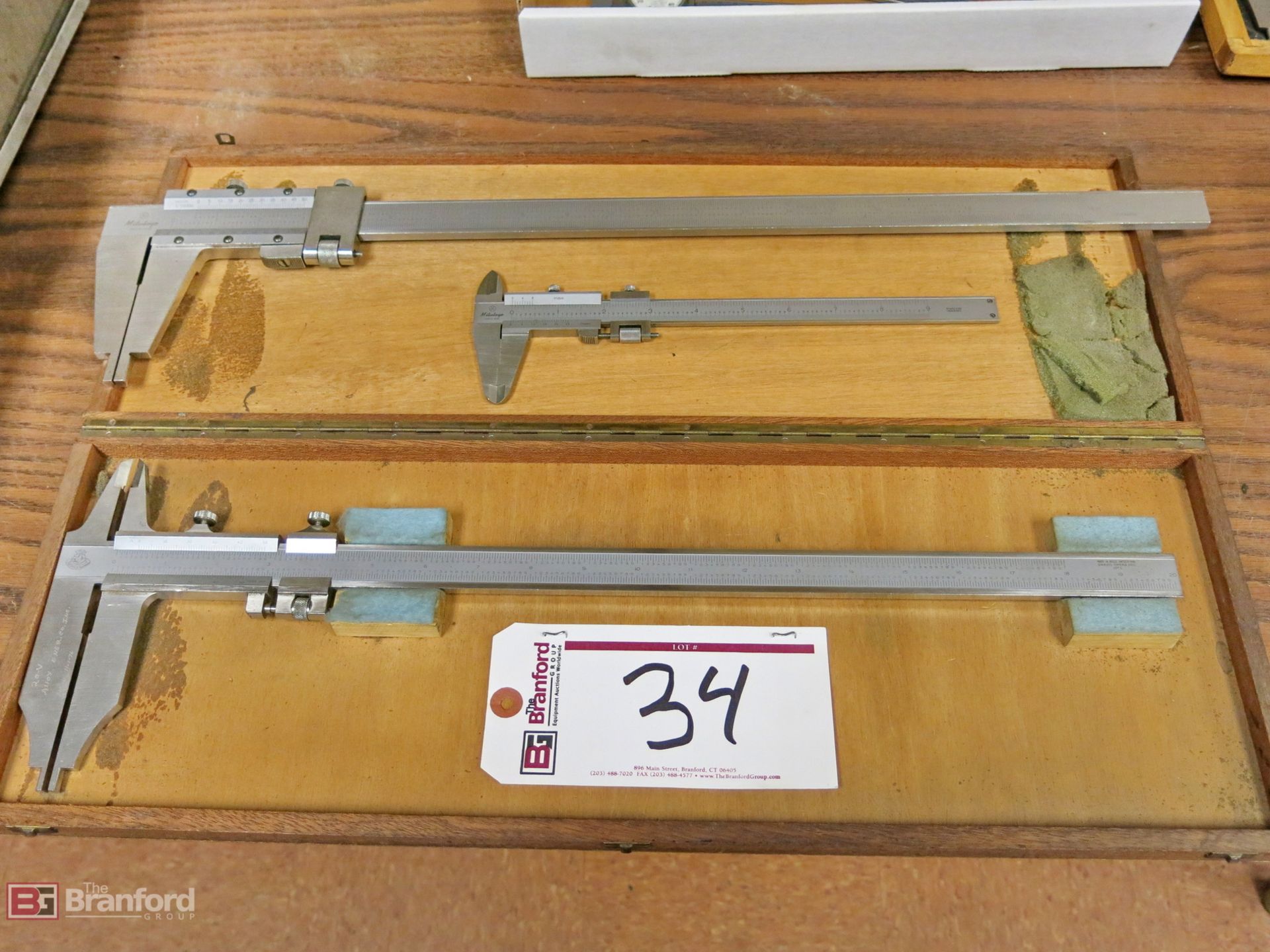 Mitutoyo 18" vernier, Mitutoyo 9" caliper