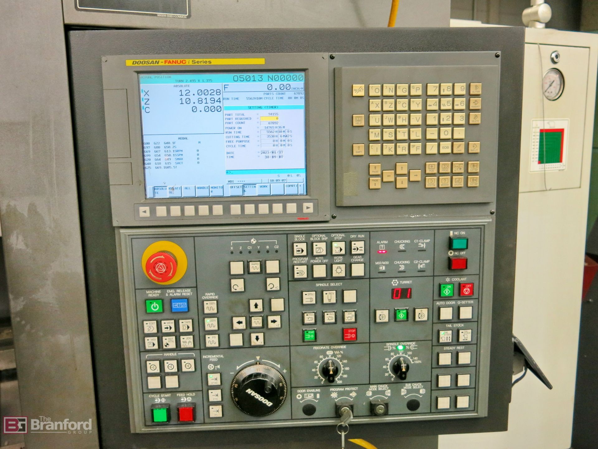 Doosan model Puma 2600M CNC turning center - Image 10 of 13