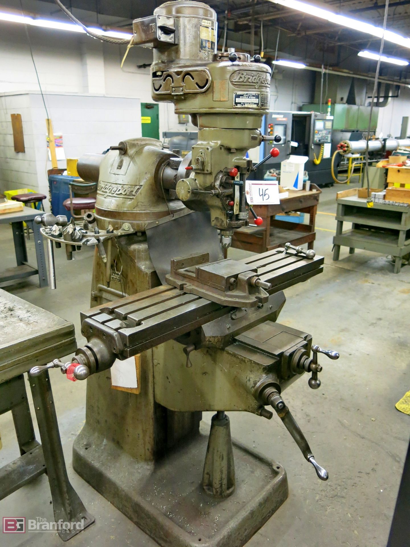Bridgeport 1-hp vertical milling machine