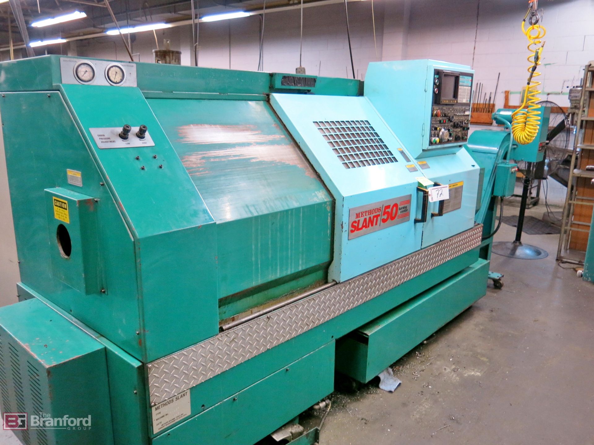 Methods slant 50 cnc turning center, w/ Yasnac Controls