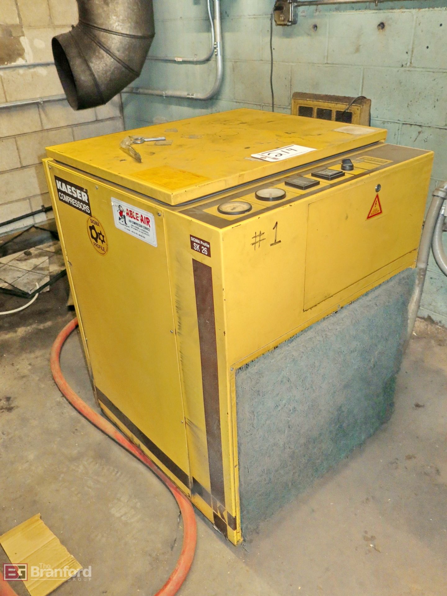 Kaeser model SK26 rotary screw air compressor