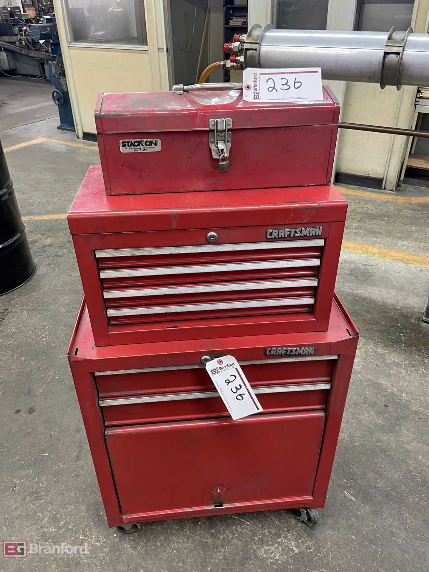 Craftsman toolbox & stack-on toolbox