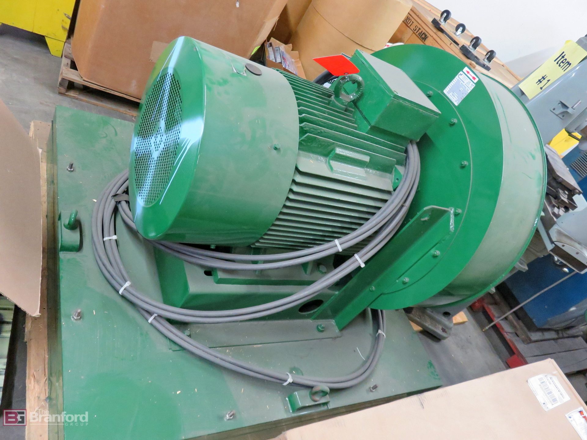 Centrifugal fan, w/ Brook Crompton Series 10 90-kW/120-HP motor - Image 2 of 6