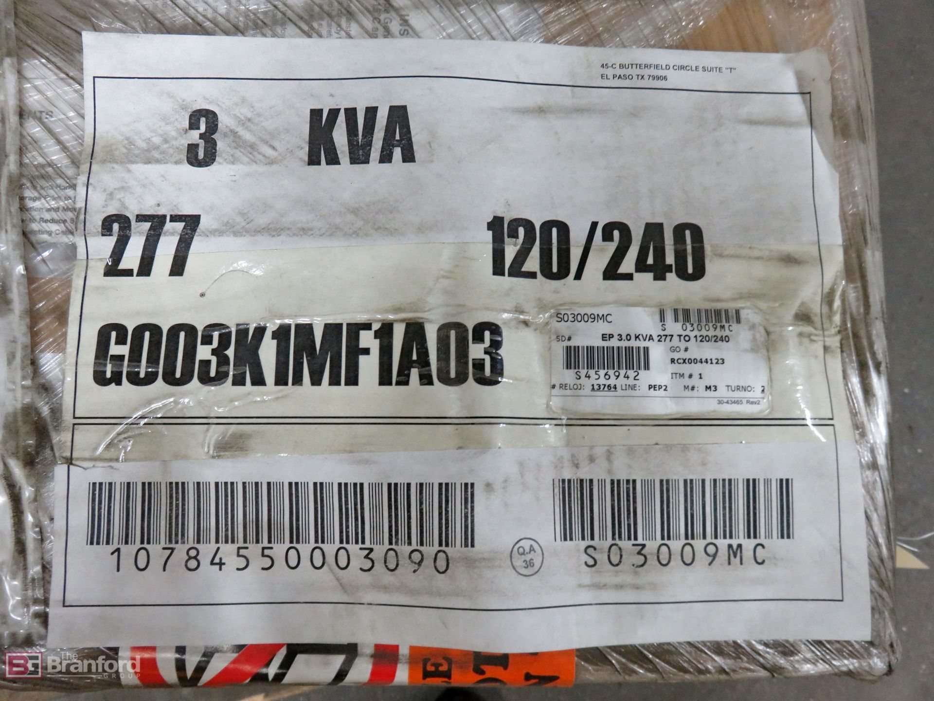 (4) Micron G003K1MF1A03 dry type 3-kVA transformers - Image 6 of 6