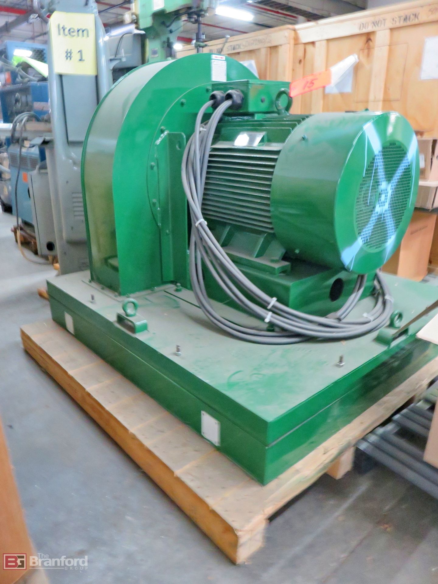 Centrifugal fan, w/ Brook Crompton Series 10 90-kW/120-HP motor - Image 3 of 6