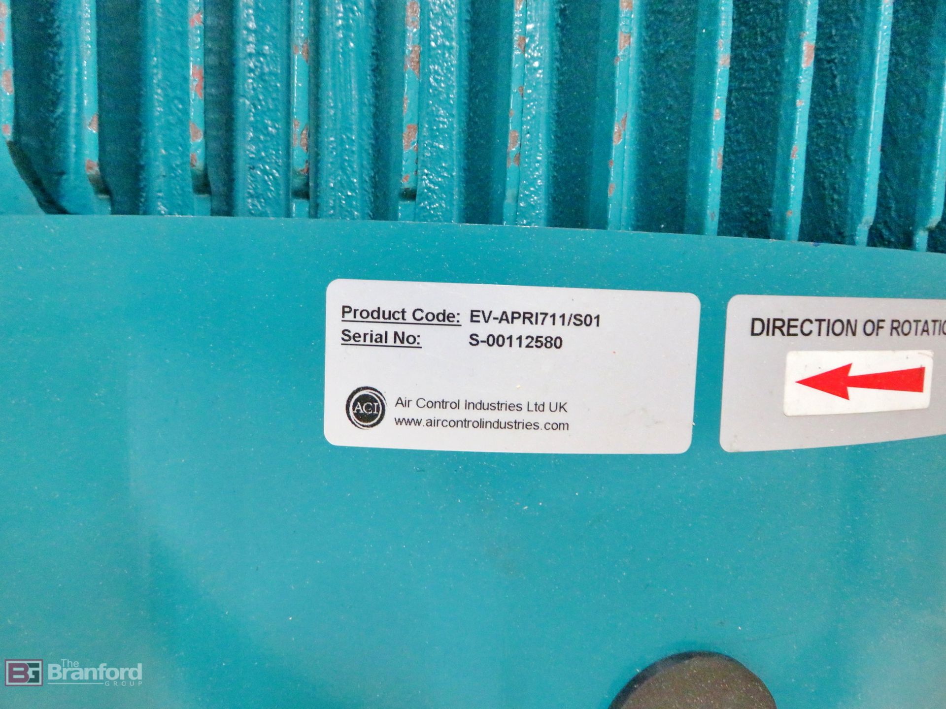 Air Controlled Industries (ACI) EV-APRI711/S01 centrifugal fan - Image 4 of 8