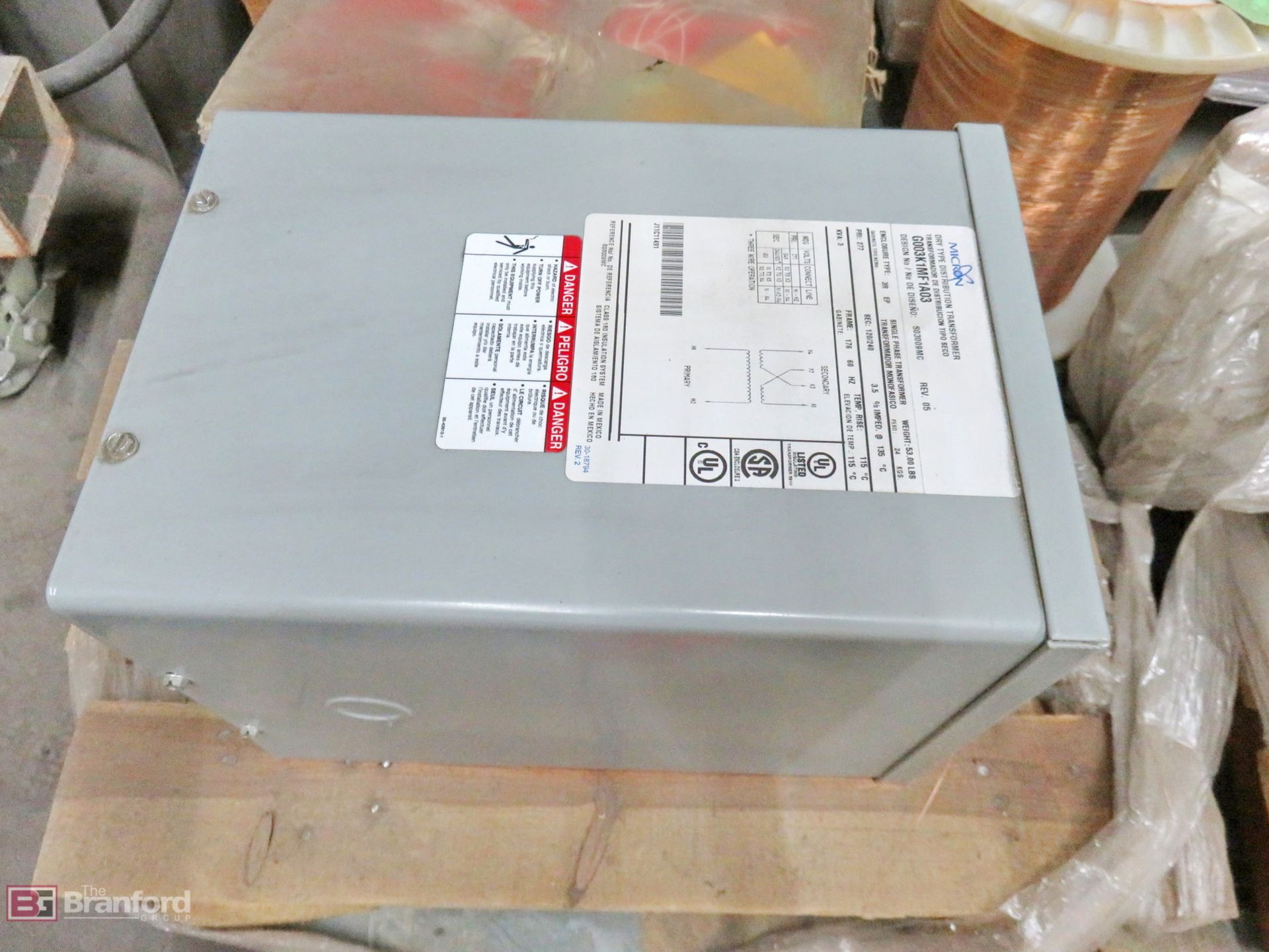 (4) Micron G003K1MF1A03 dry type 3-kVA transformers - Image 2 of 6