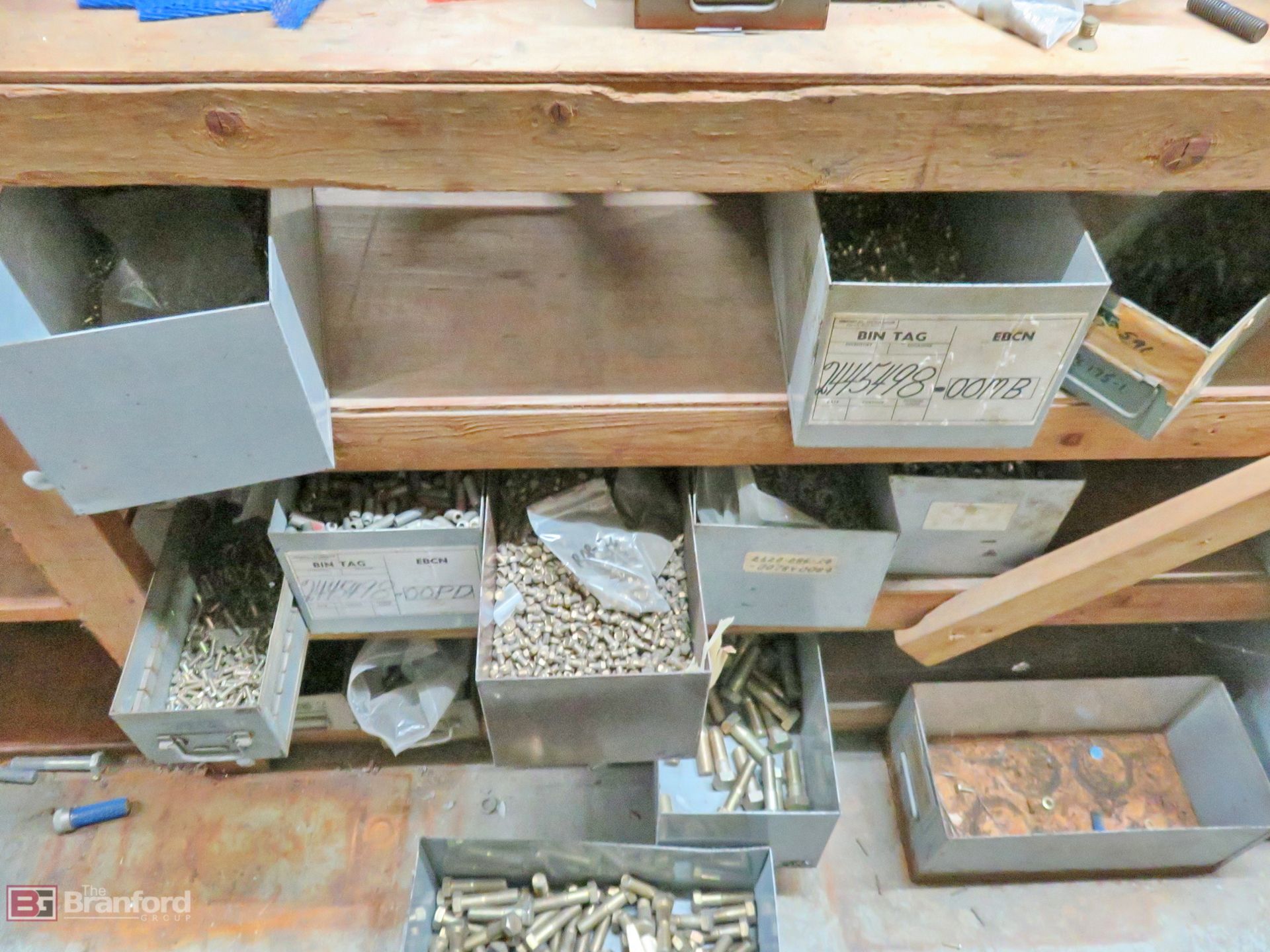 Large assortment of hardware including nuts & bolts, steel parts - Image 7 of 19