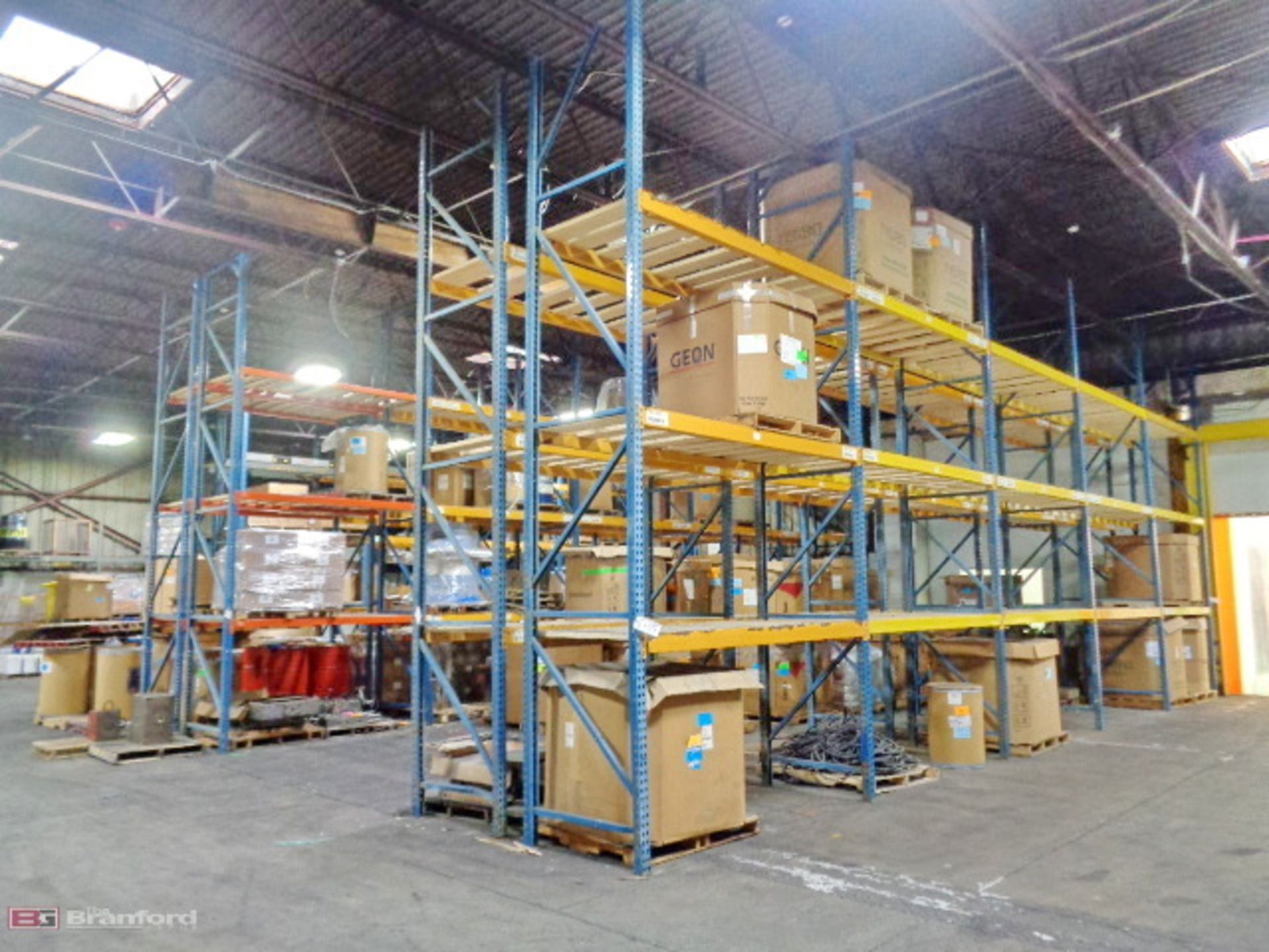 (34) Sections approx. 16' adjustable steel pallet racking