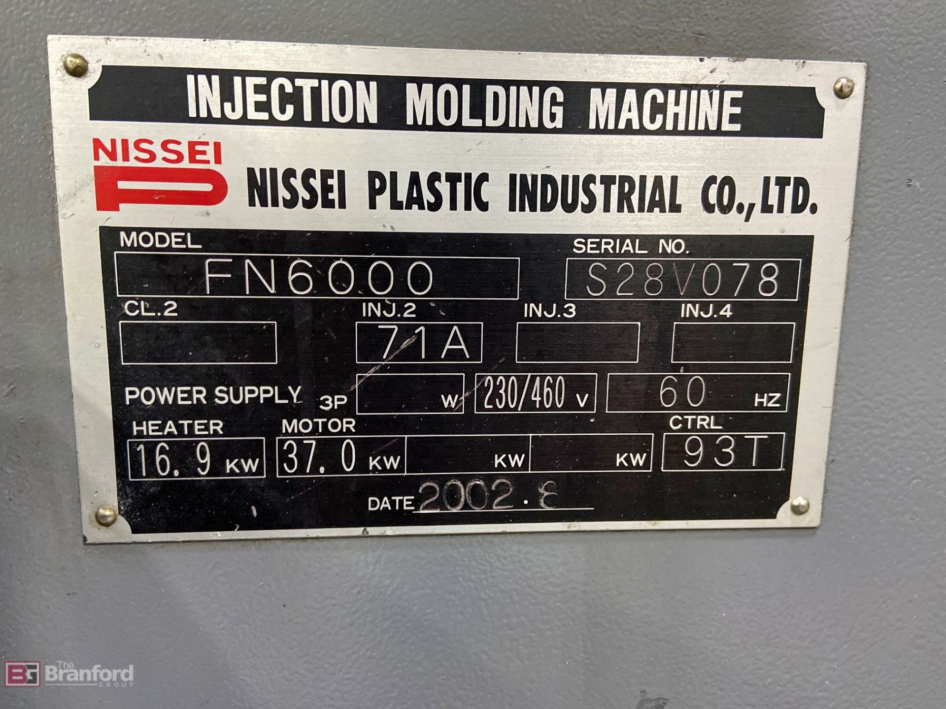 Nissei FN6000 309-ton injection molding machine - Image 2 of 8