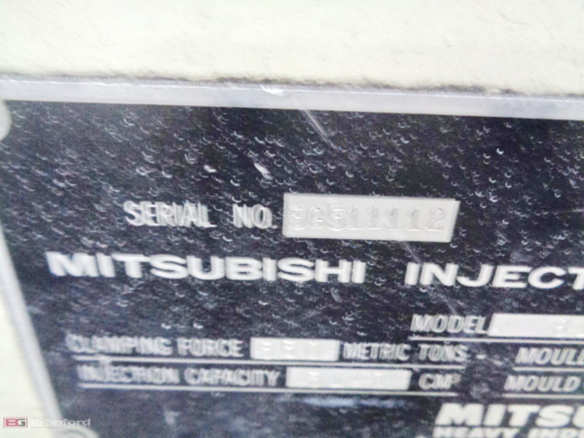 Mitsubishi model 610MJ 610-Ton x 110 oz. injection molding machine - Image 5 of 5