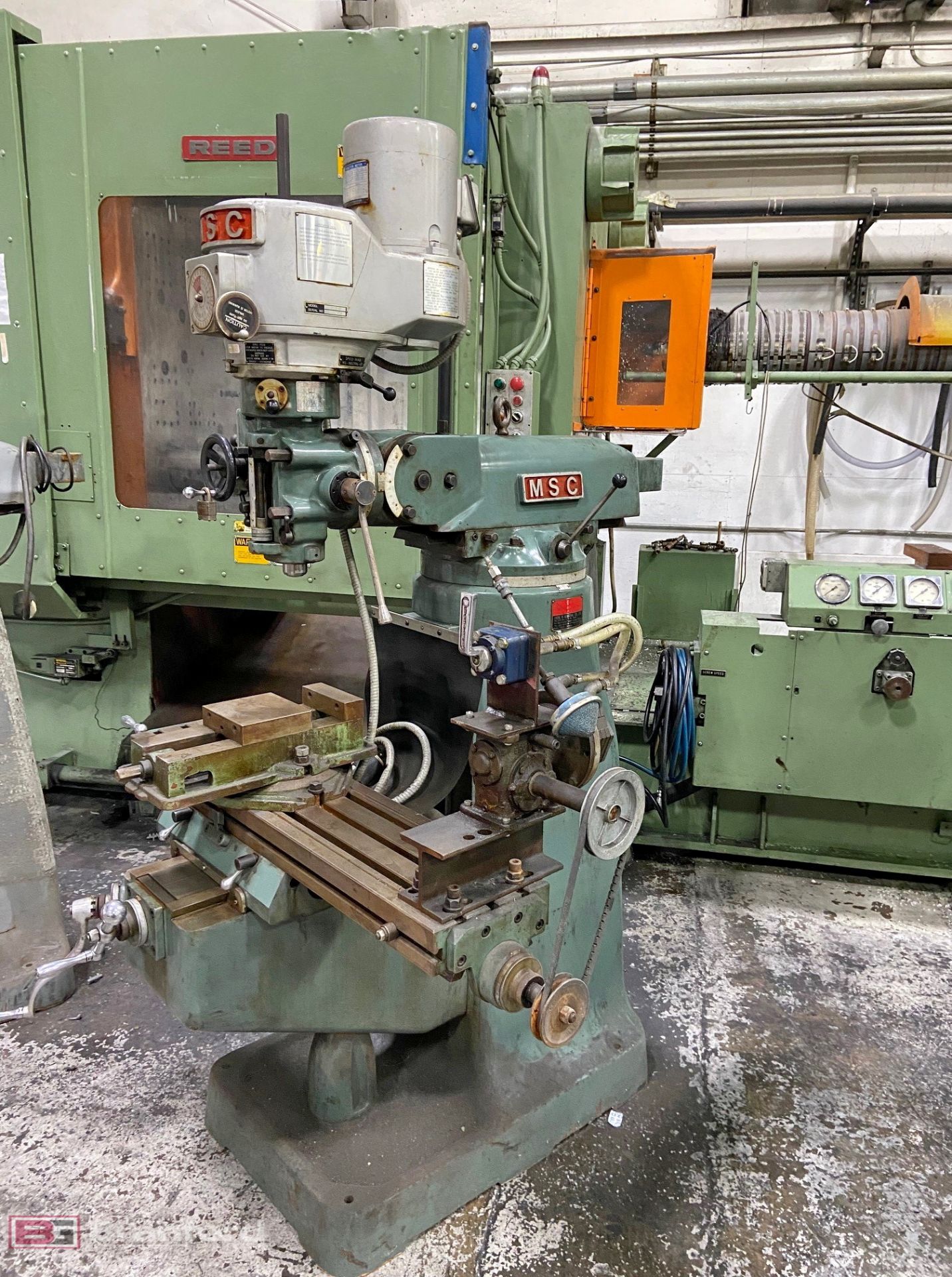 MSC 951710 2-hp vertical milling machine