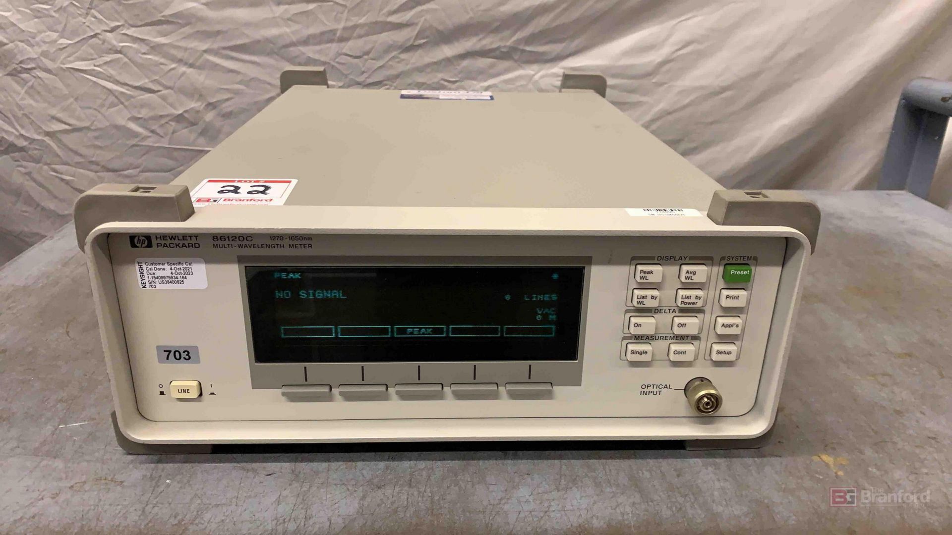 HP 86120C multi-wavelength meter