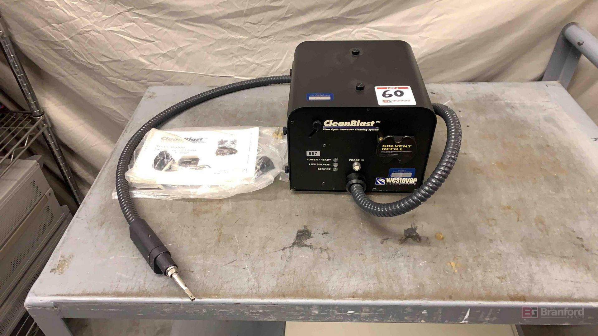 CleanBlast FCL-B100 fiber optic connector cleaning system