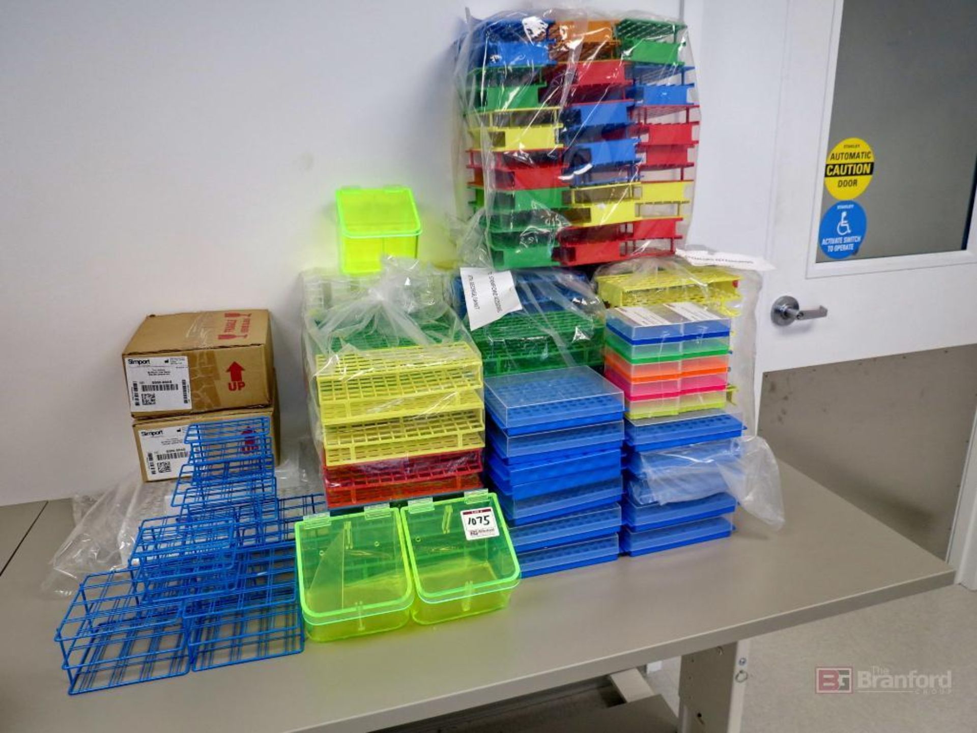 Assorted Plastic and Coated Wire Test Tube Trays
