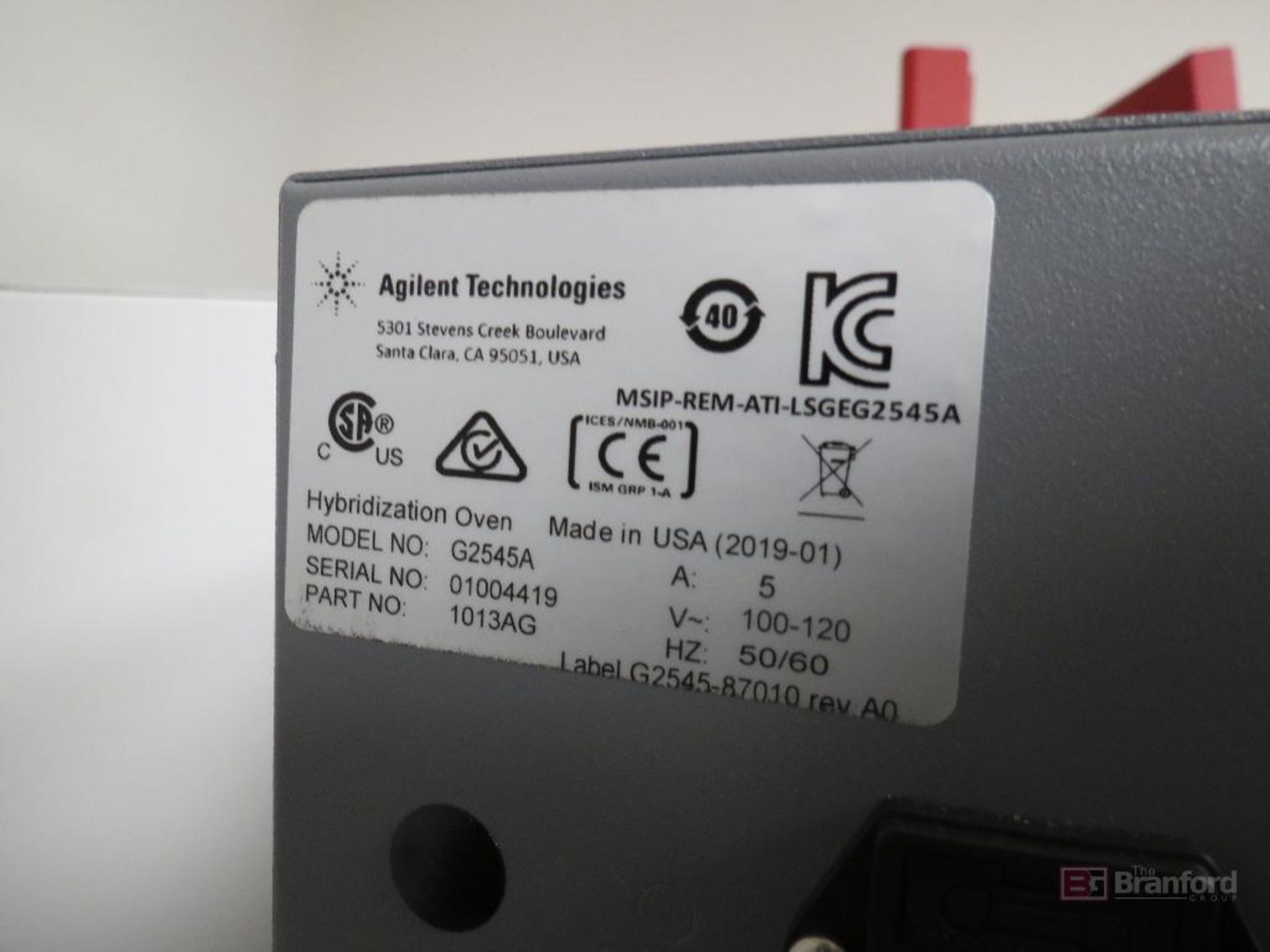 Shel Lab / Agilent G2545A Hybridization Oven - Image 3 of 3