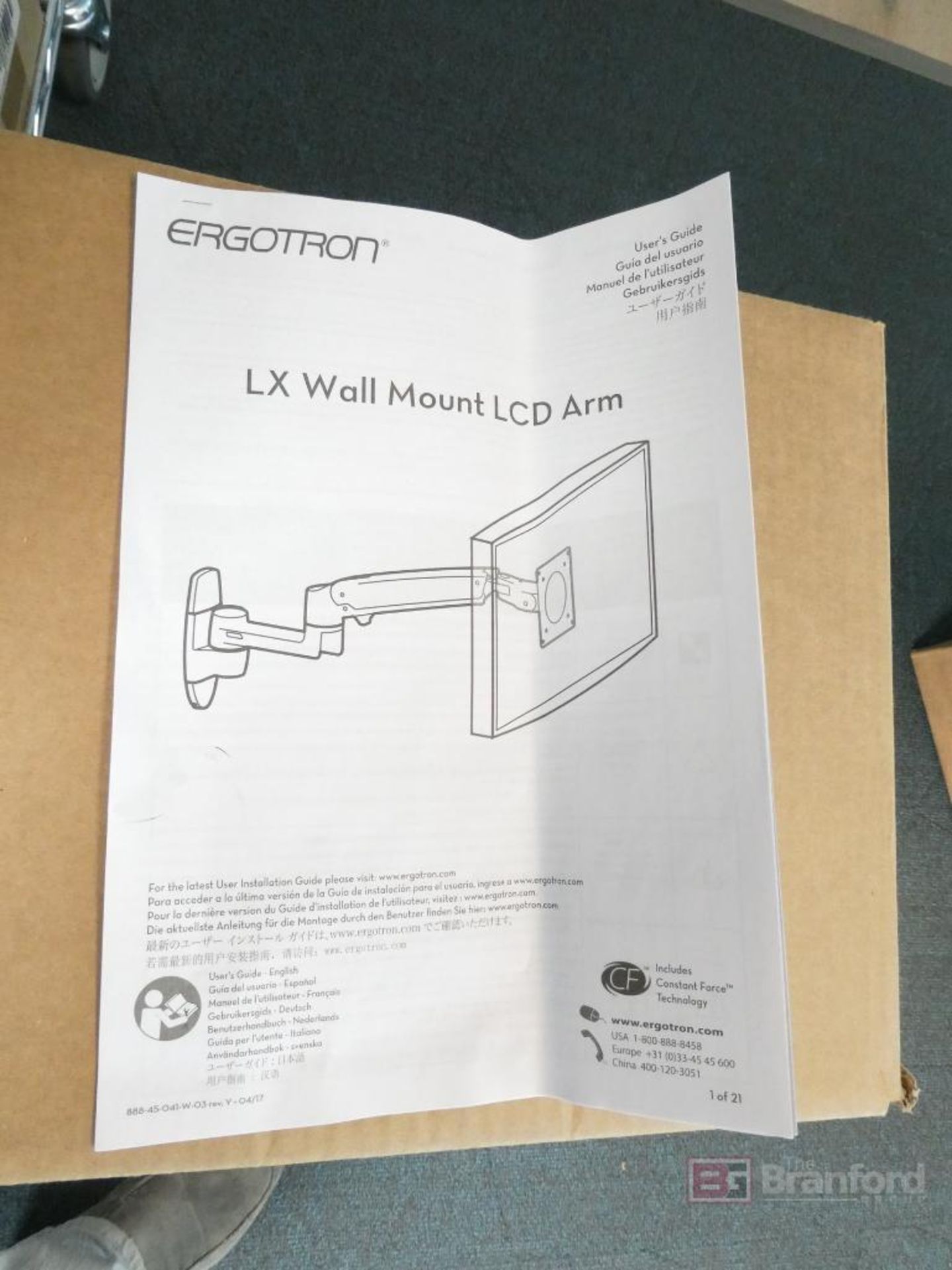 (6) Ergotron LX Wall Mount LCD Arm Kits (New) - Image 2 of 3