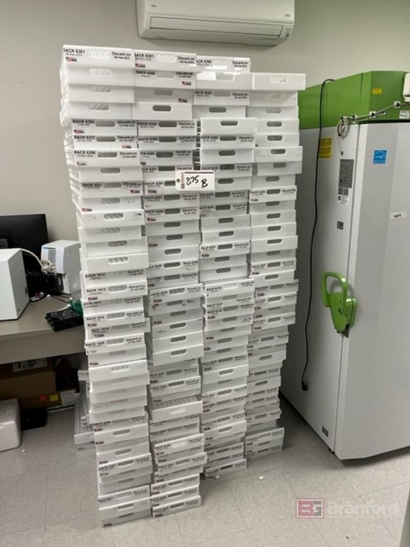Lot of Assorted Plastic Freezer Racks