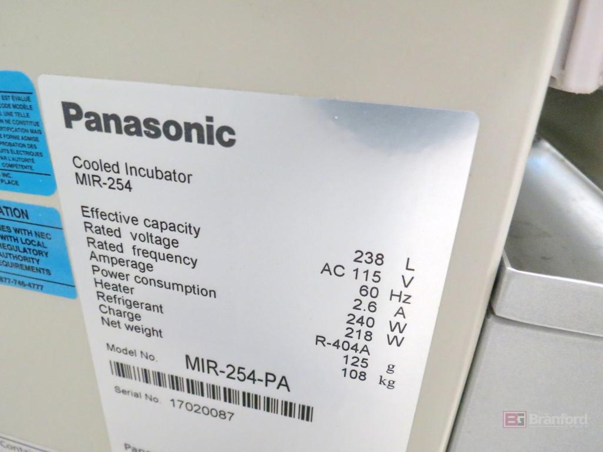 Panasonic MIR-254-PA Refrigerated Incubator - Image 6 of 6