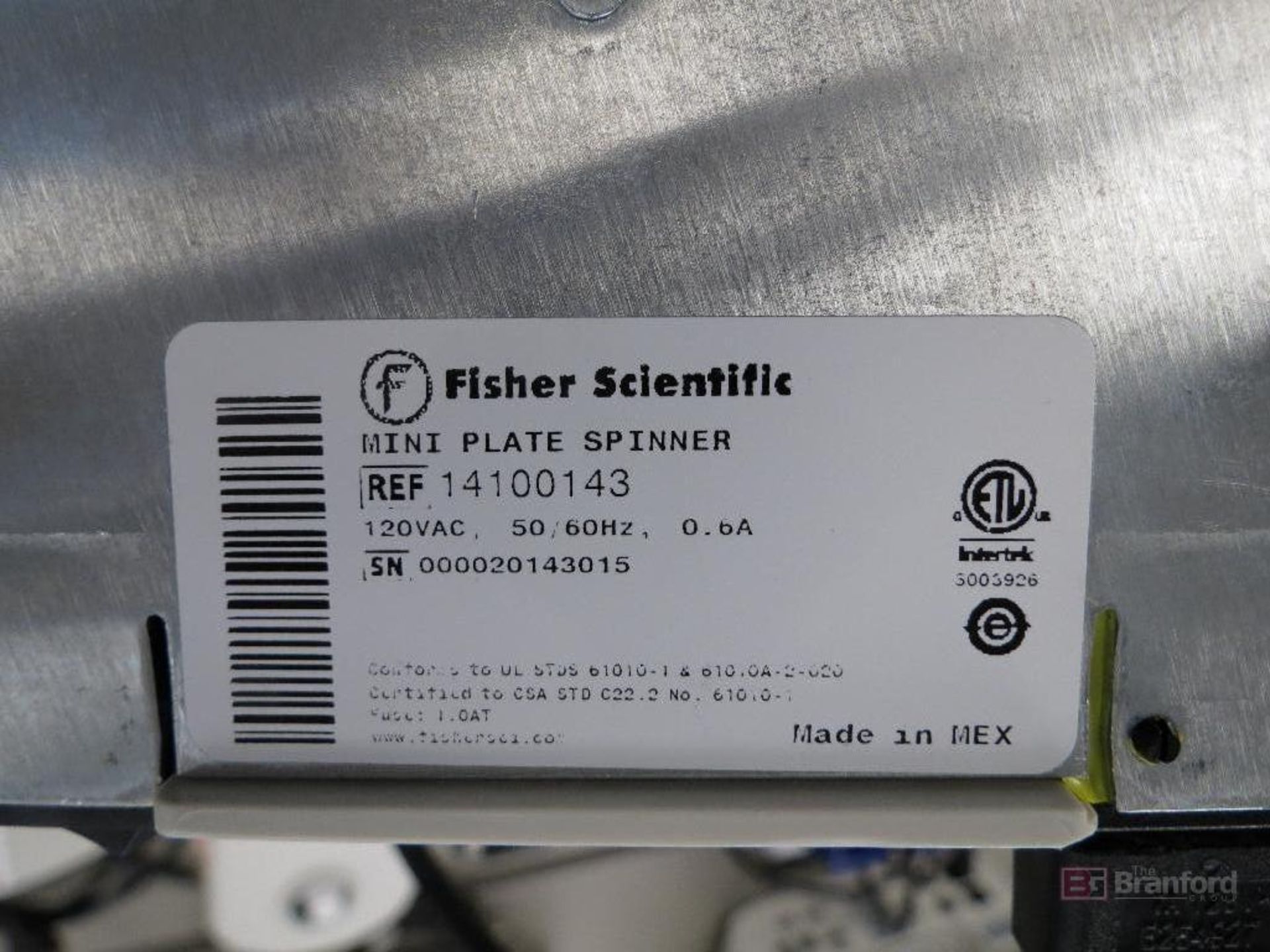 Lot of (3) Fisher 14100143 Plate Spinner Centrifuges, (1) Fisher Vortexer - Image 6 of 6