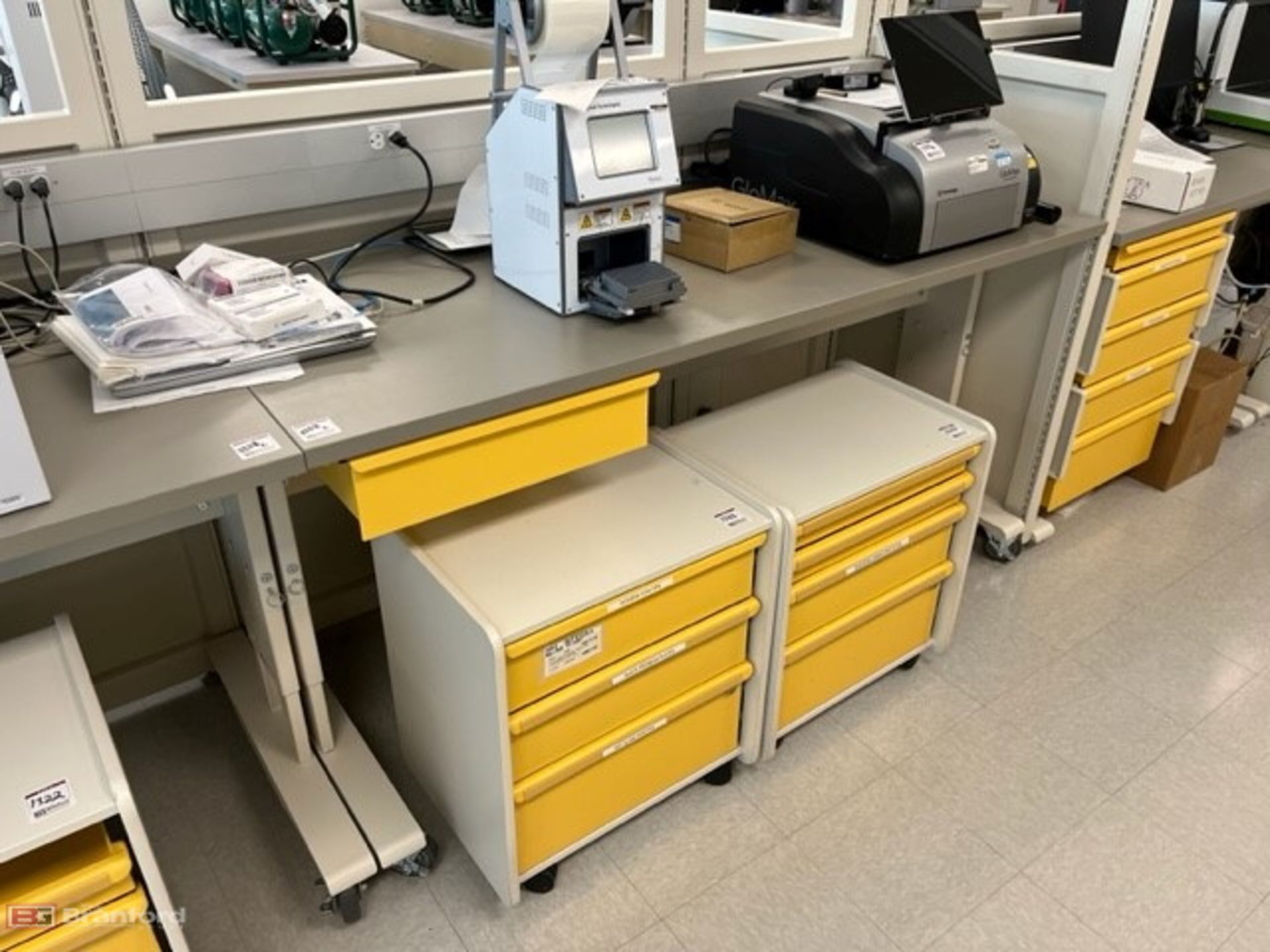 Lot of (2) Herman Miller for Healthcare Lab/Medical Benches - Image 2 of 3