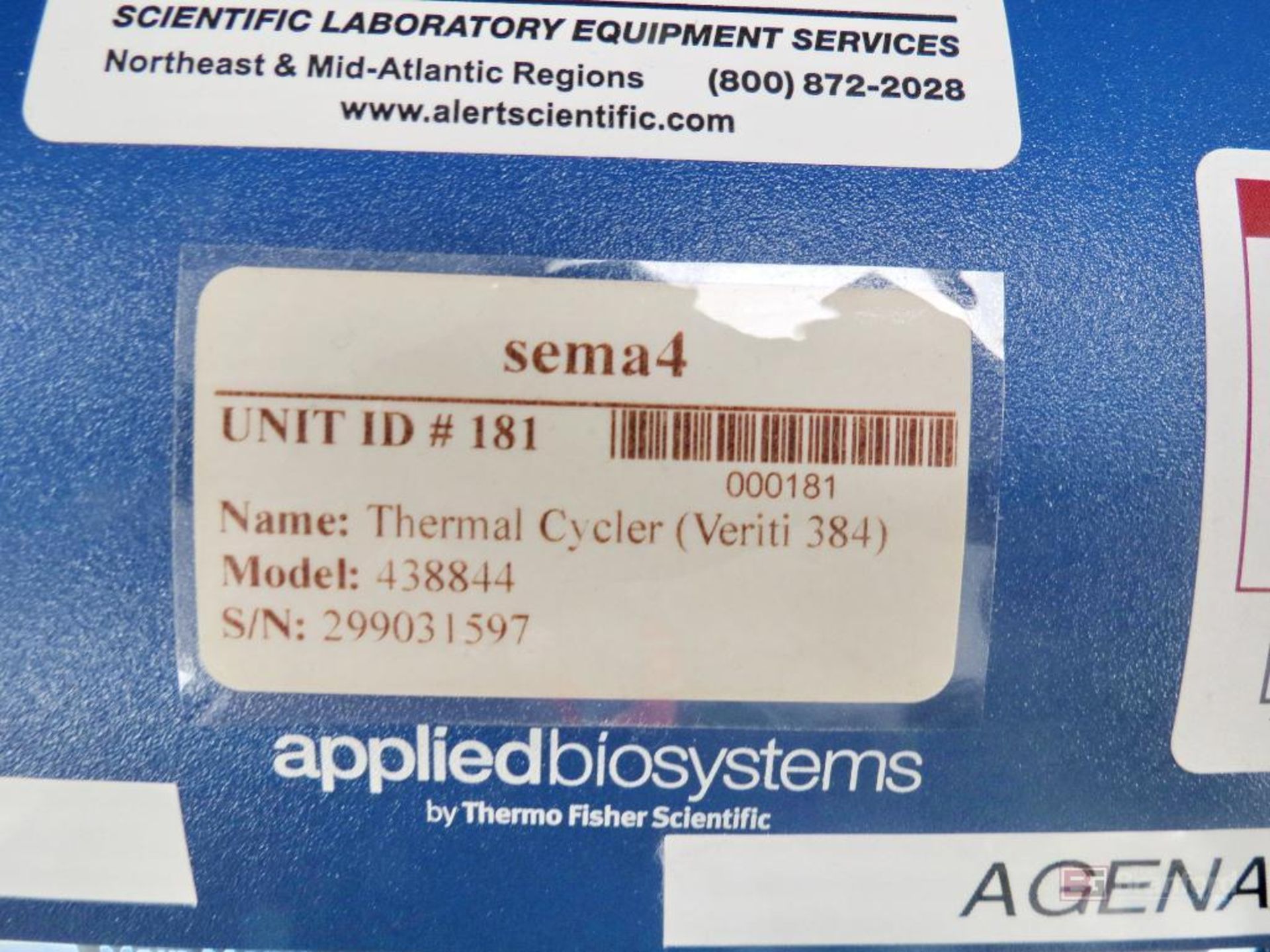 Thermo Applied Biosystems Veriti 384-Well Thermal Cycler - Image 2 of 3