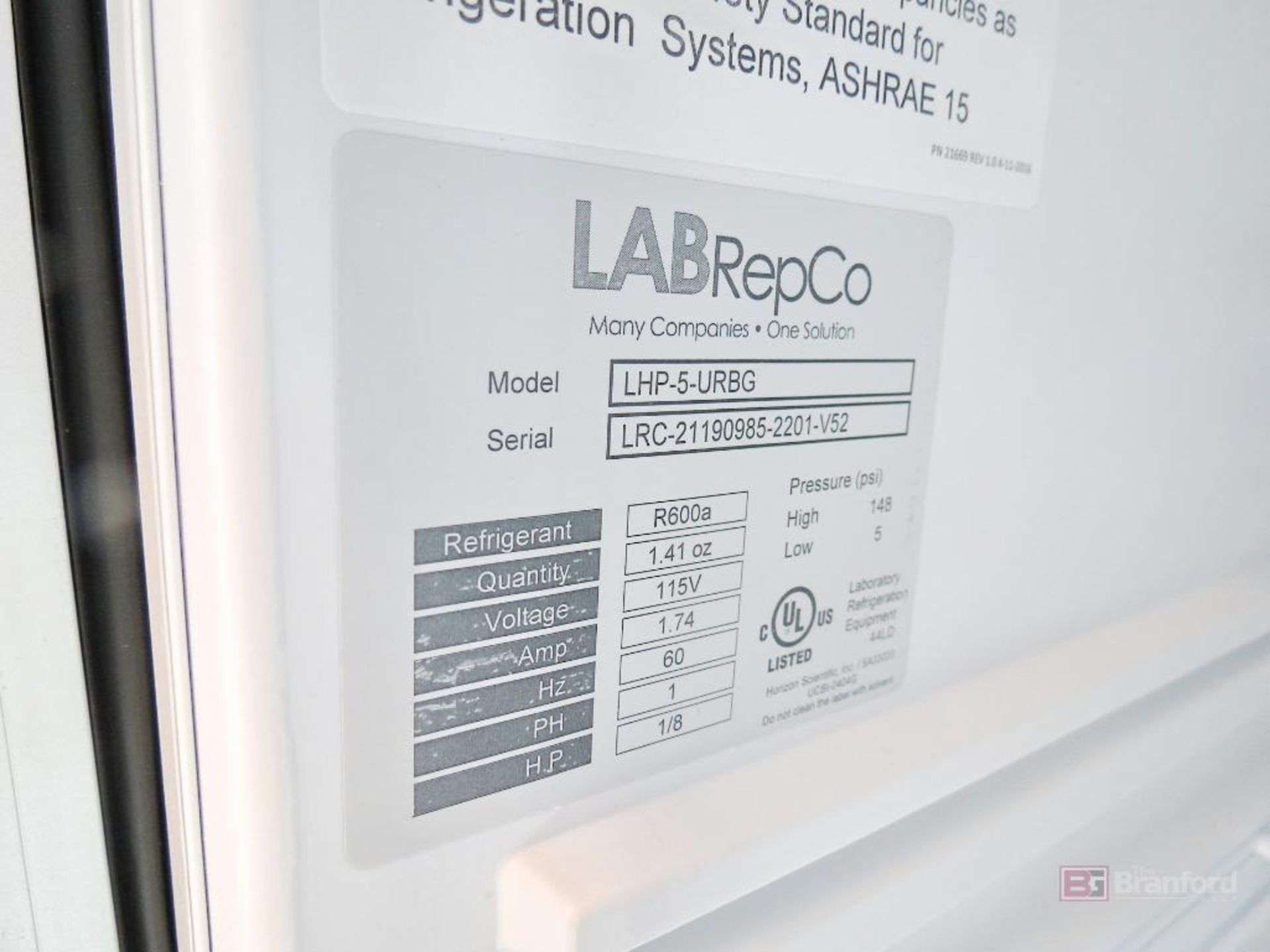 LabRepCo LHP-5-URBG Futura +4°C Glass Door Refrigerator - Image 3 of 3