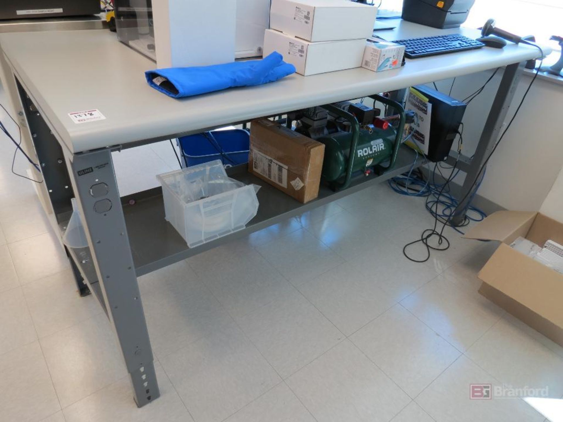 U-Line 6' Wide Lab Benches, Adjustable Height