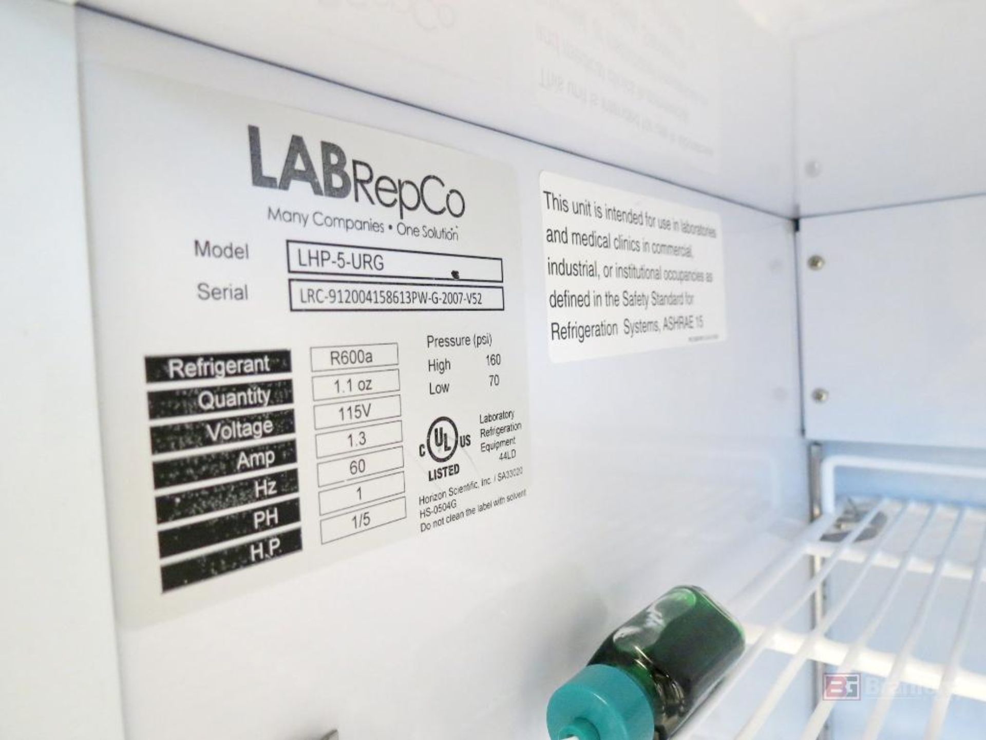 LabRepCo LHP-5-URG Futura +4°C Glass Door Refrigerator - Image 4 of 4