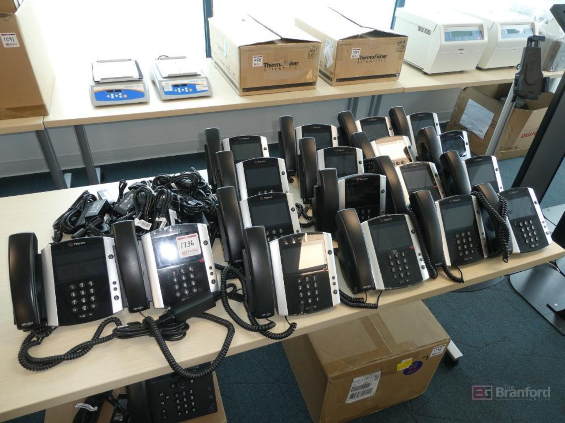 (18) Polycom VVX601, Desktop Phones