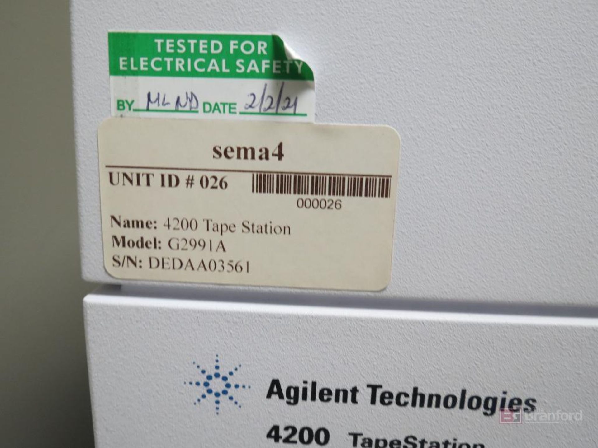 Agilent G2991A 4200 TapeStation Automated Electrophoresis System - Image 4 of 5