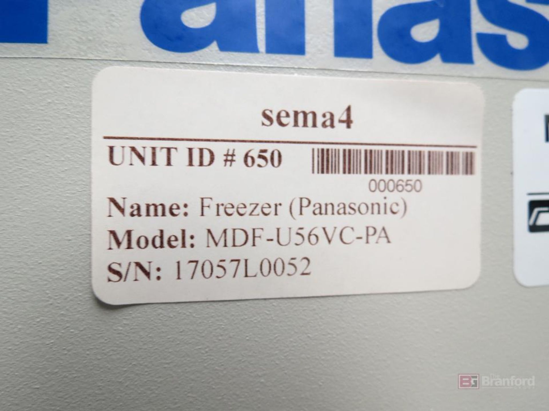 Panasonic MDF-U56VC-PA -86°C Ultra Low Freezer - Image 2 of 4
