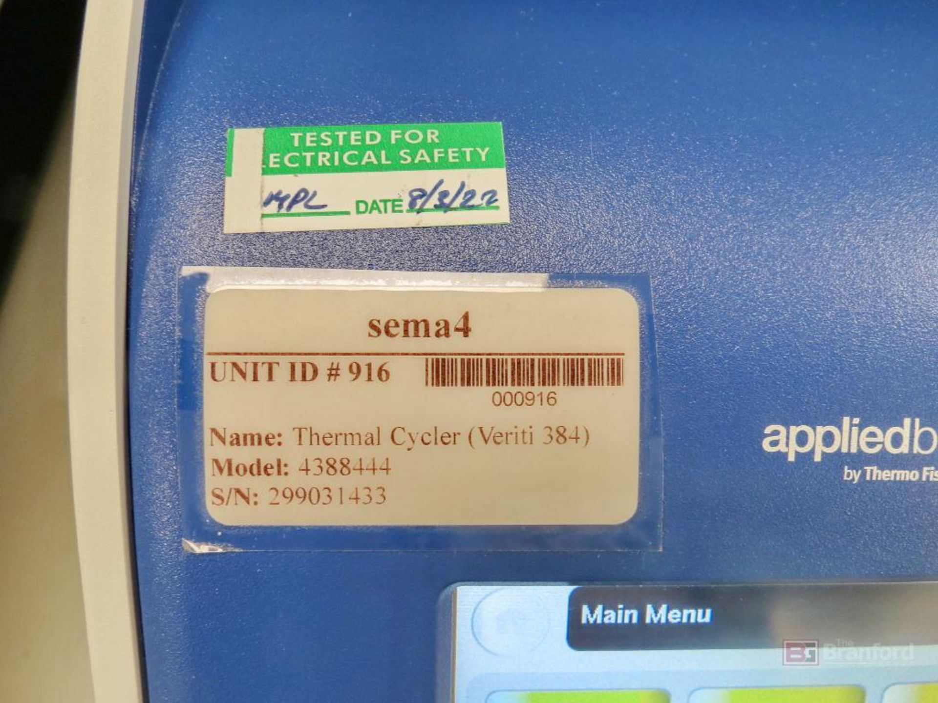 Thermo Applied Biosystems Veriti 384-Well Thermal Cycler - Image 2 of 3