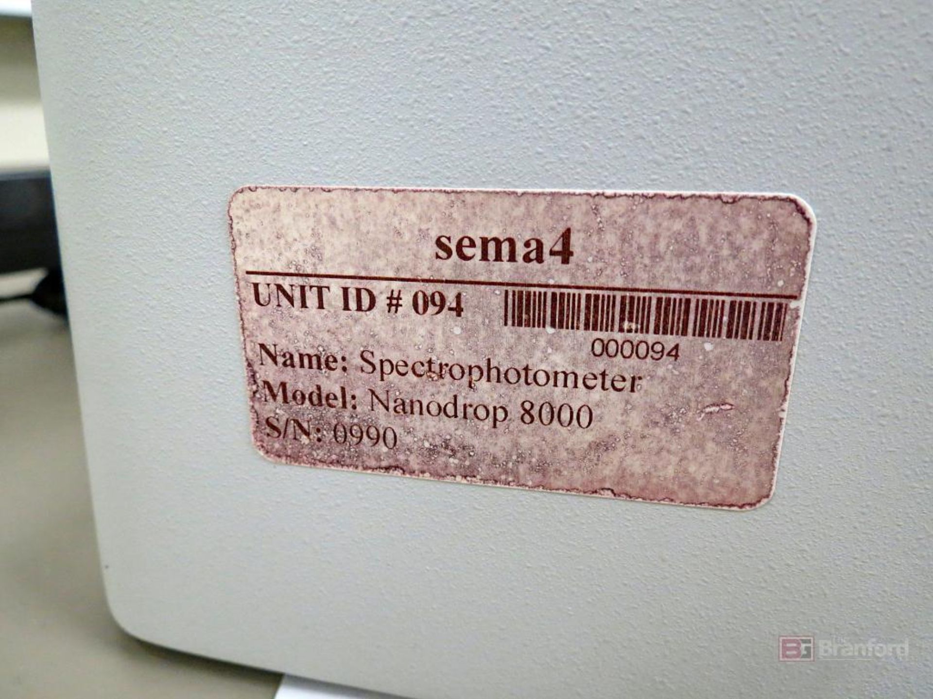 Thermo NanoDrop 8000 Spectrophotometer - Image 4 of 4