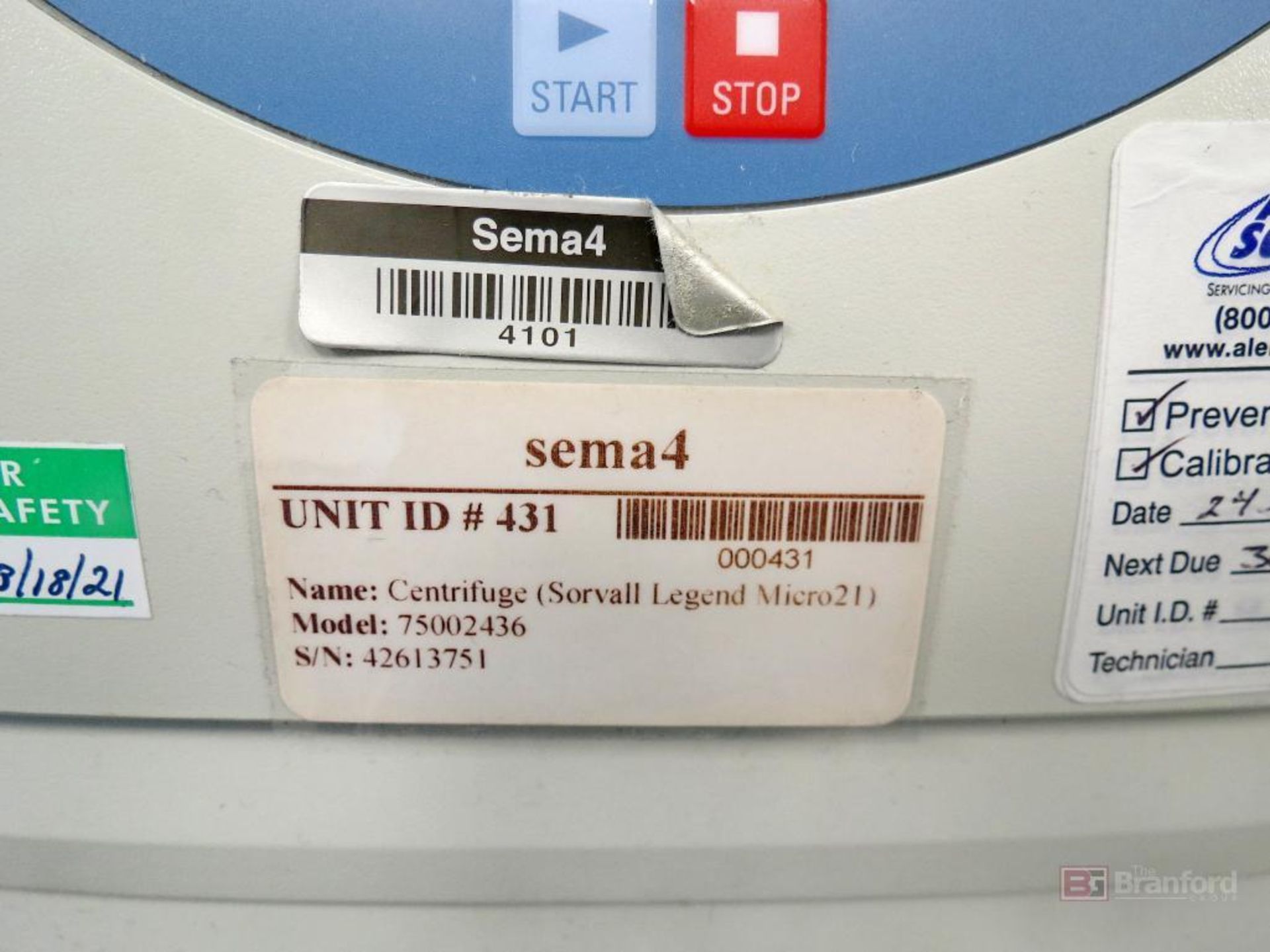 Thermo Sorvall Legend Micro 21 Centrifuge - Image 3 of 3