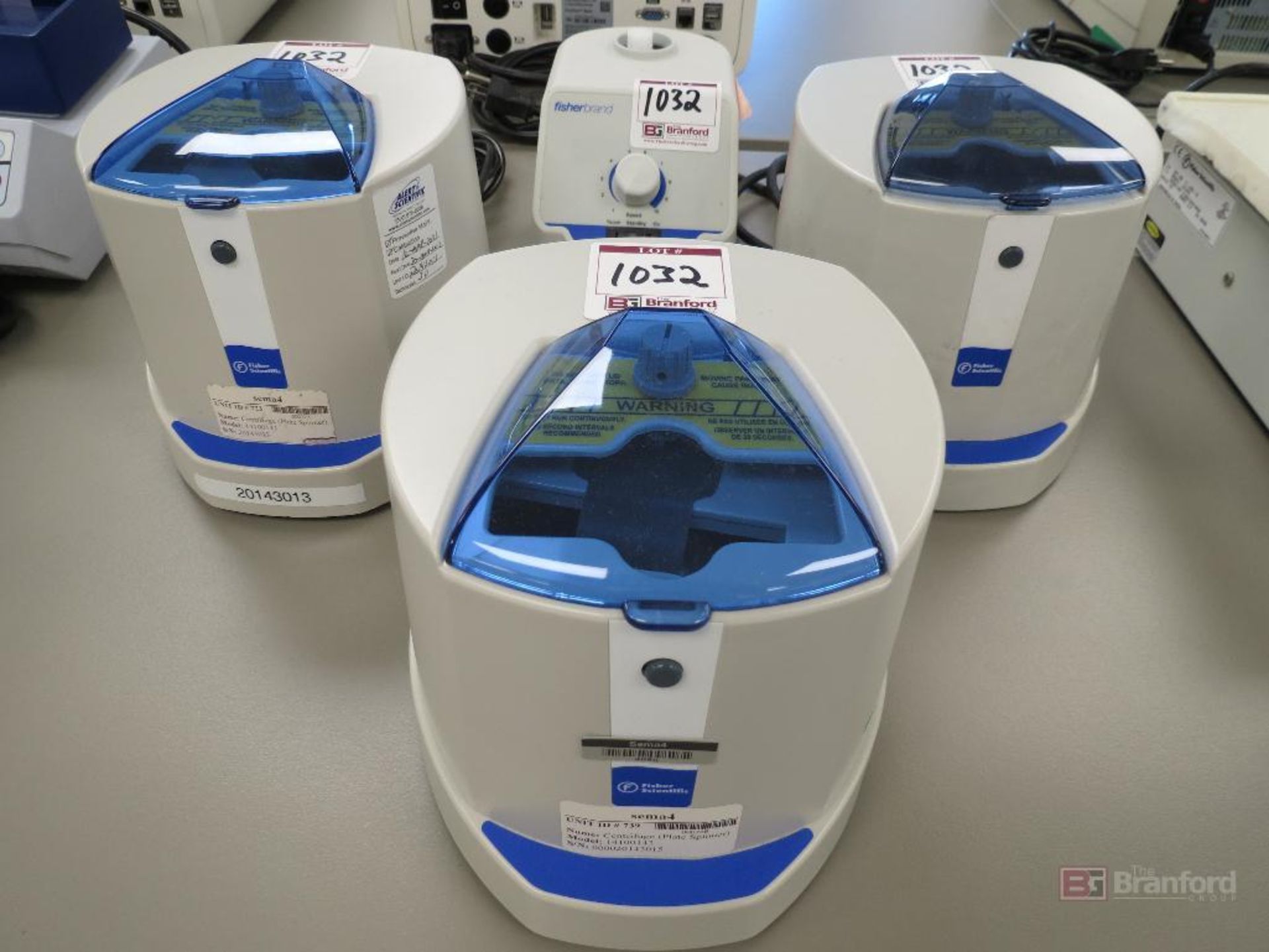 Lot of (3) Fisher 14100143 Plate Spinner Centrifuges, (1) Fisher Vortexer - Image 2 of 6