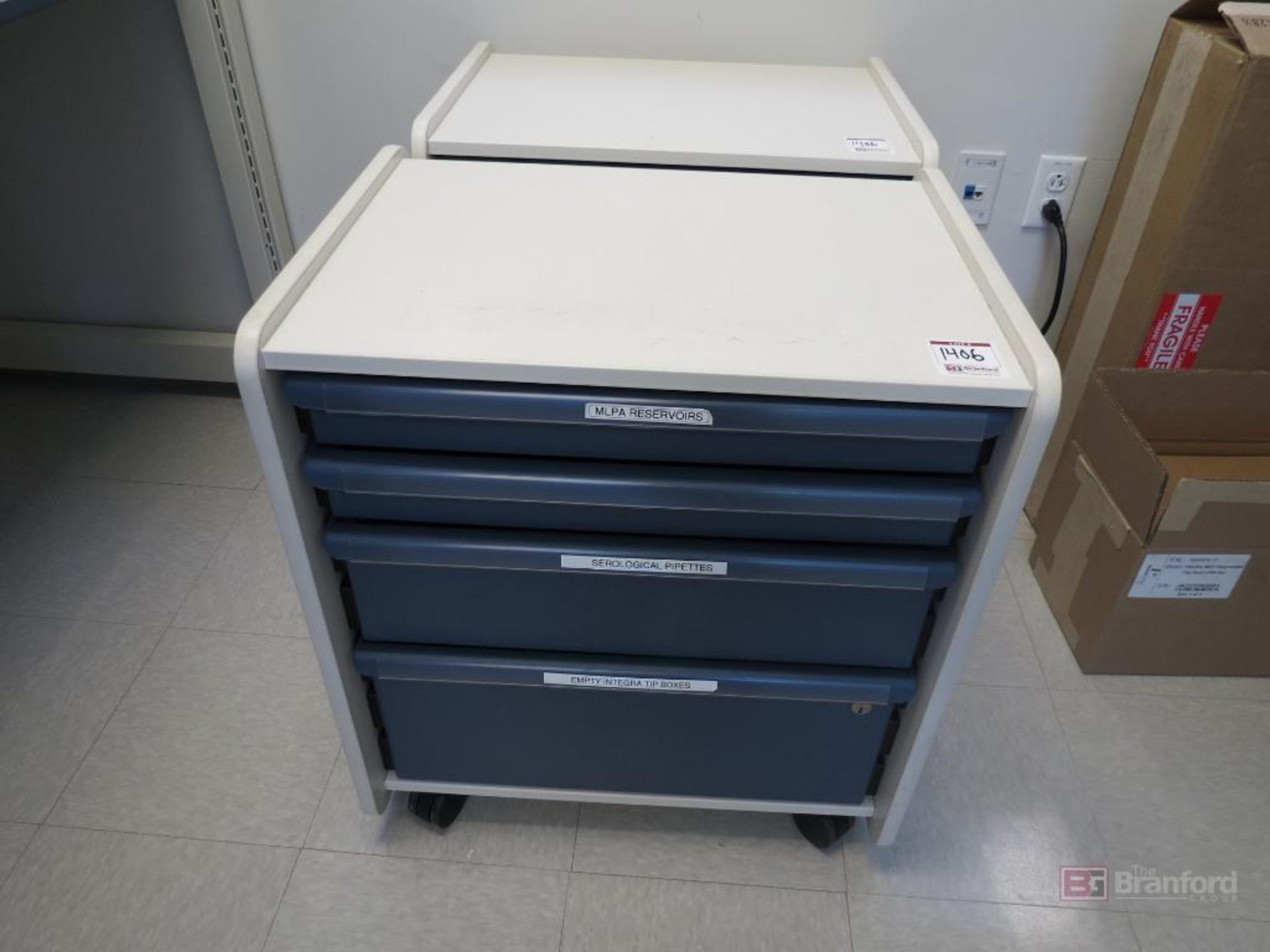 (2) Herman Miller for Healthcare Lab/Medical Supply Carts