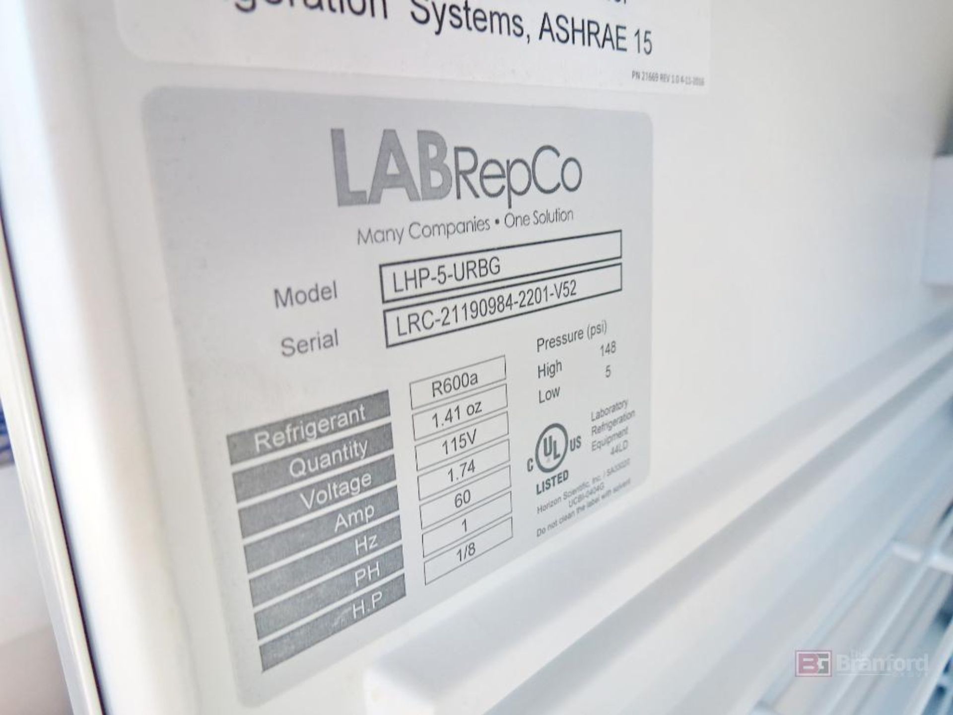 LabRepCo LHP-5-URBG Futura +4°C Glass Door Refrigerator - Image 3 of 4
