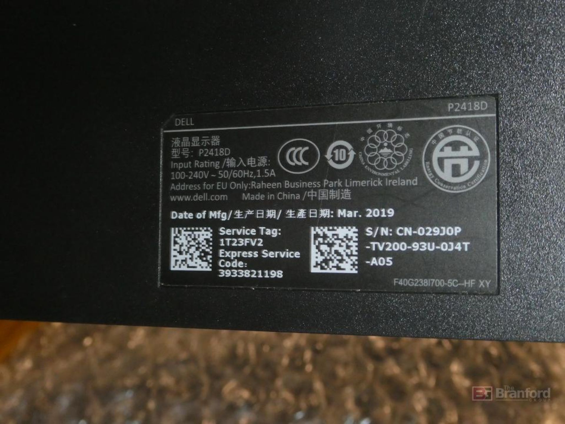 (4) Dell P2418D, 24" LED Monitors - Image 3 of 3
