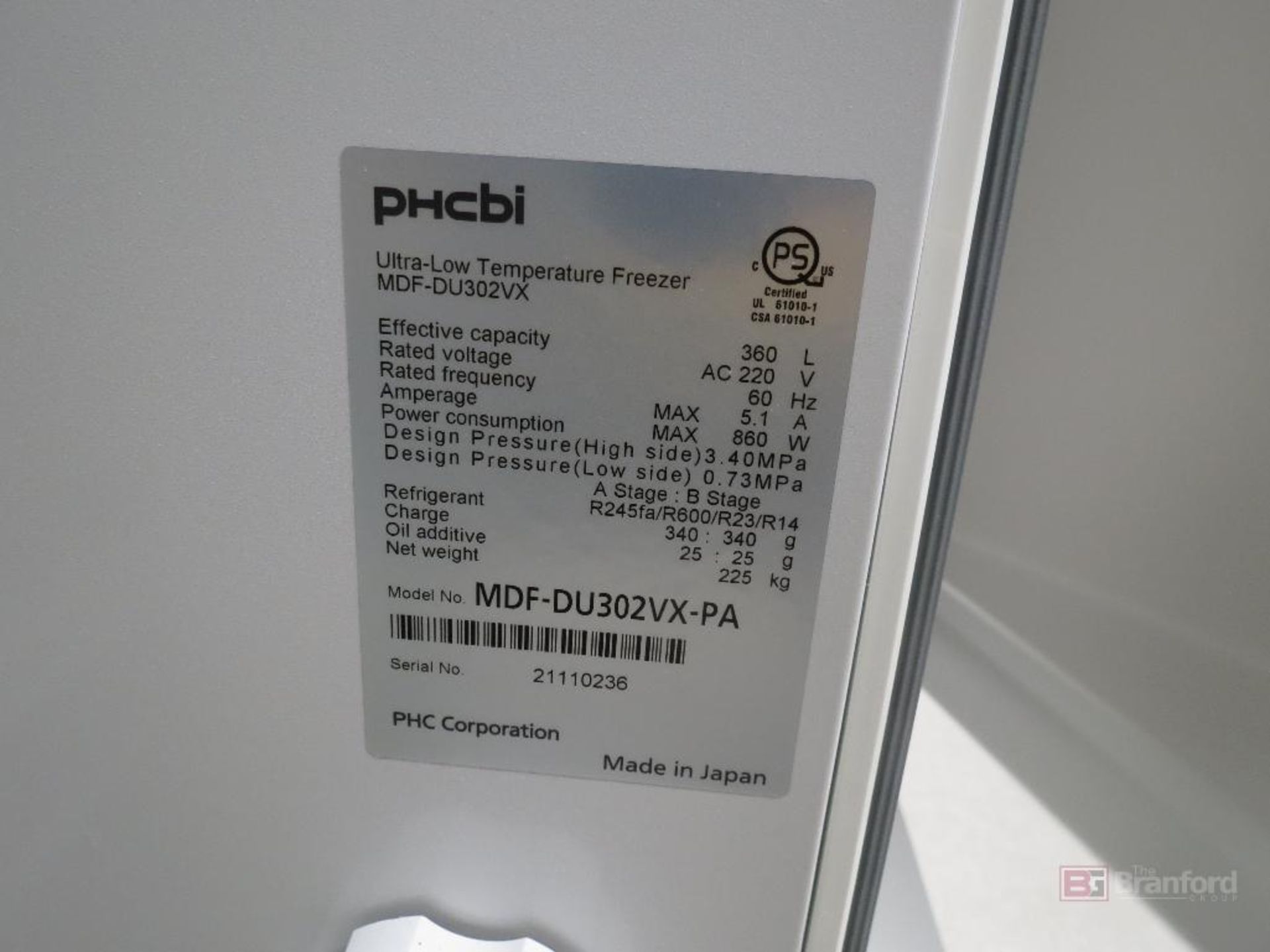 PHCbi MDF-DU302VX-PA TwinGuard -86° C Dual Chamber Ultra Low Freezer - Image 4 of 8