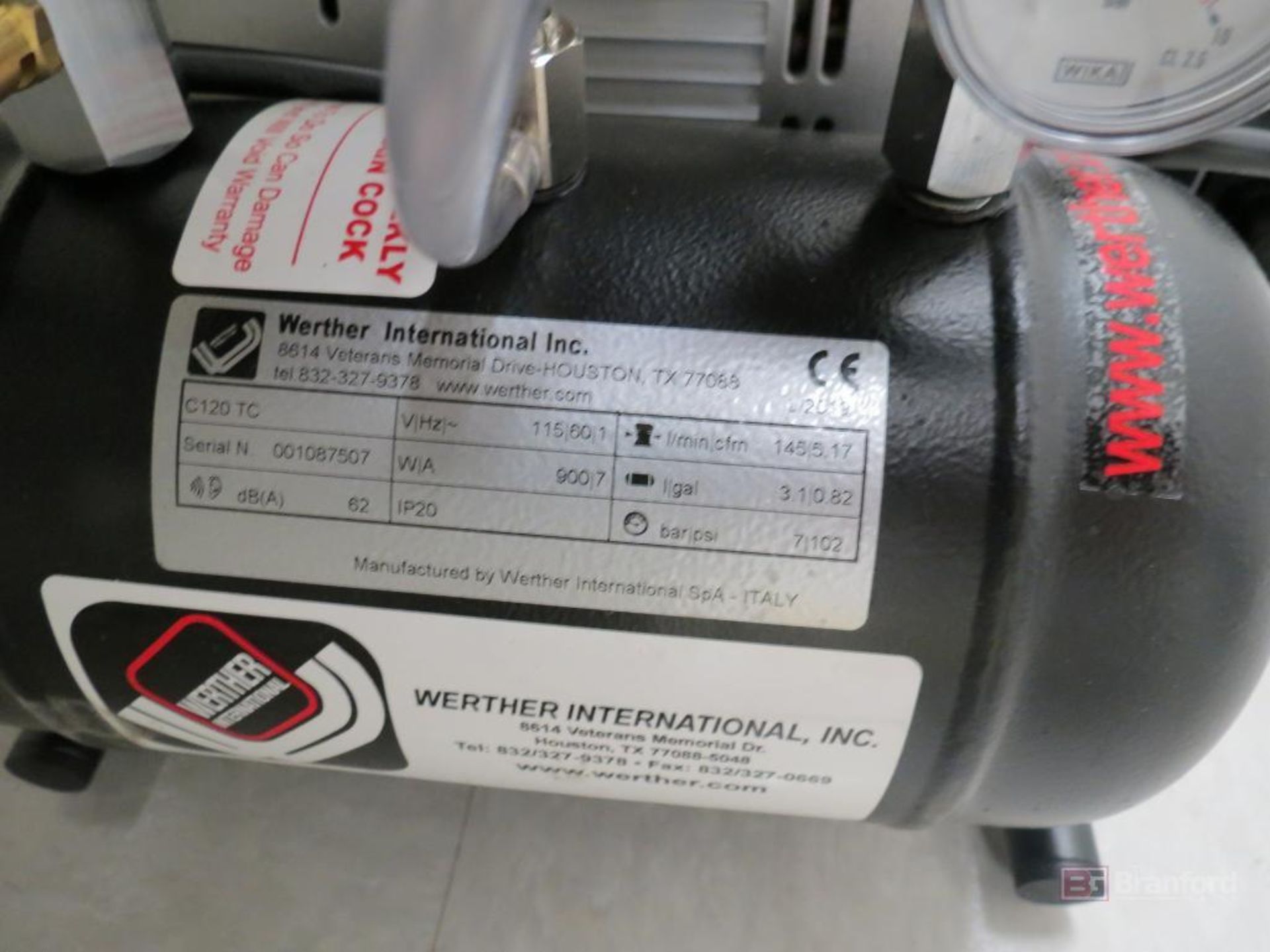 Werther C120 TC Air Compressor - Image 2 of 3