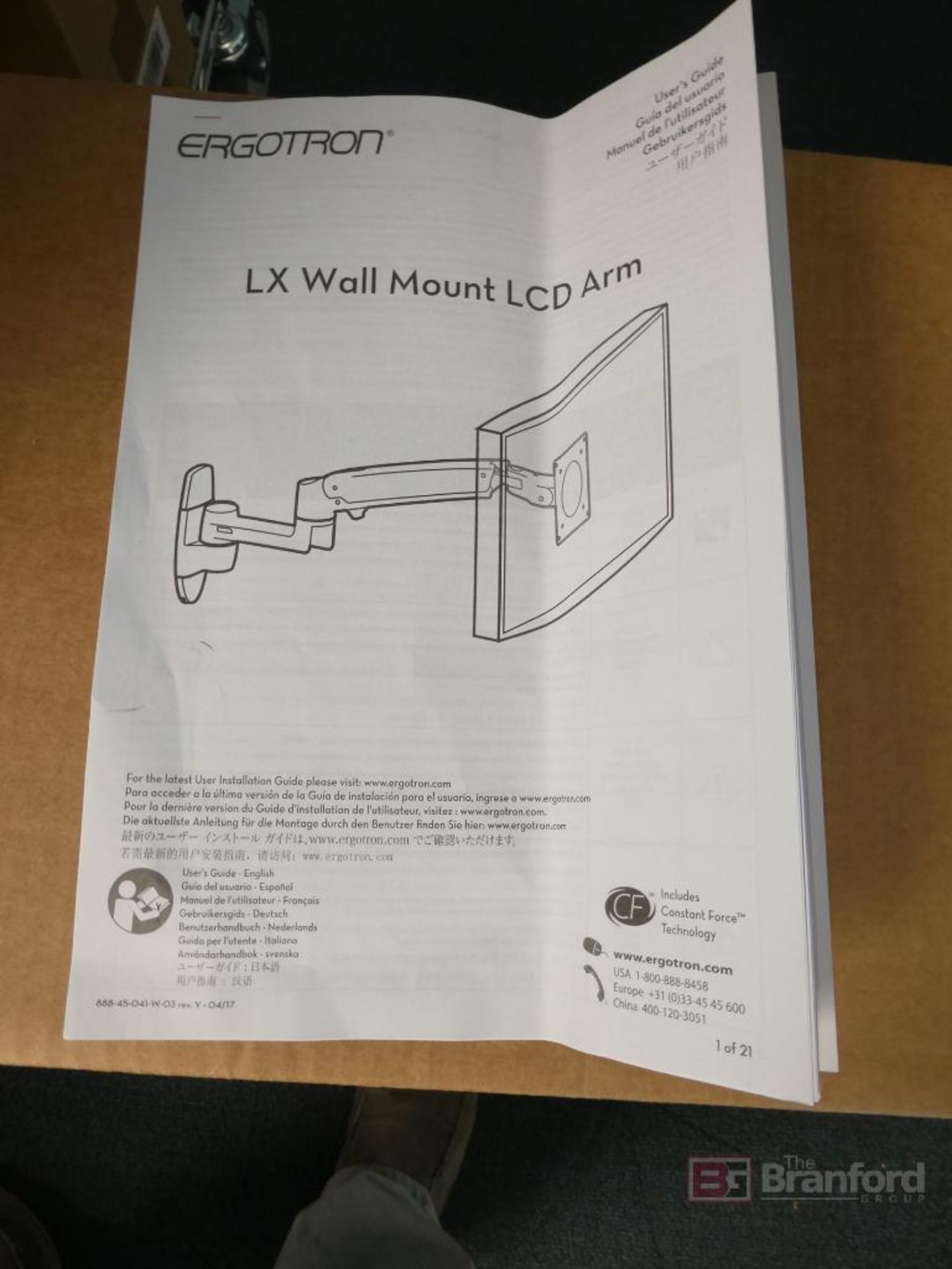 (6) Ergotron LX Wall Mount LCD Arm Kits (New) - Image 2 of 3