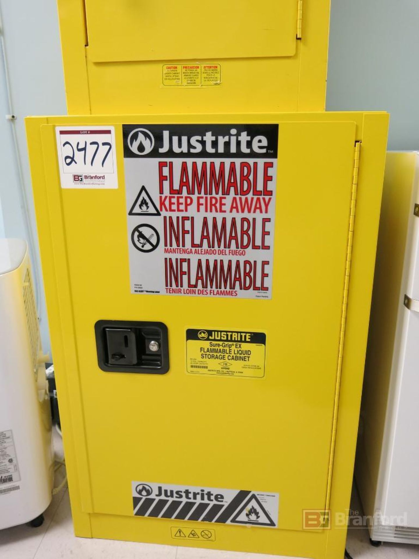 Justrite Single Door 12-Gallon Cap. Flammable Liquid Storage Cabinet