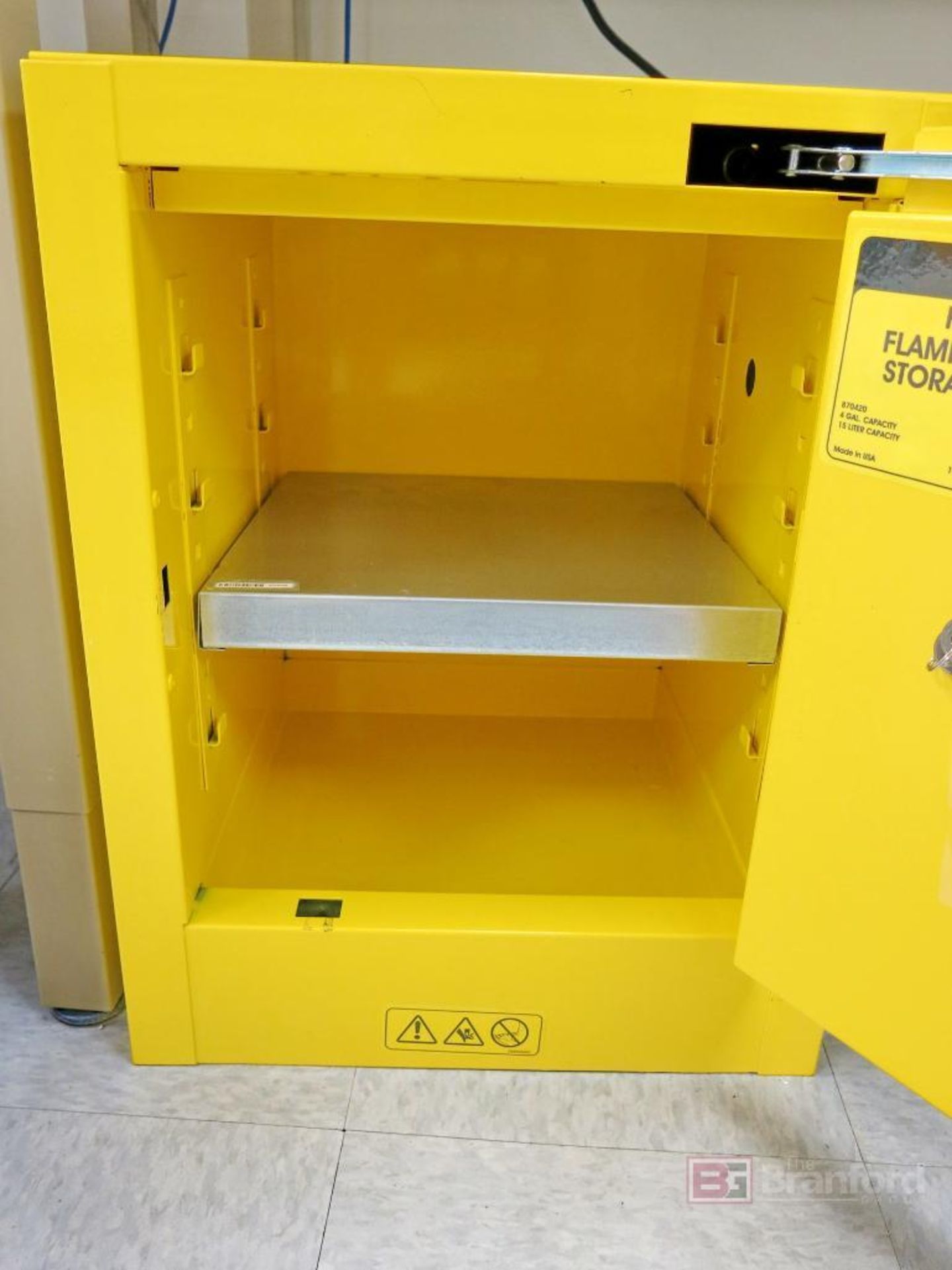 Uline H-2569S-Y Flammable Liquid Storage Cabinet - Image 2 of 2