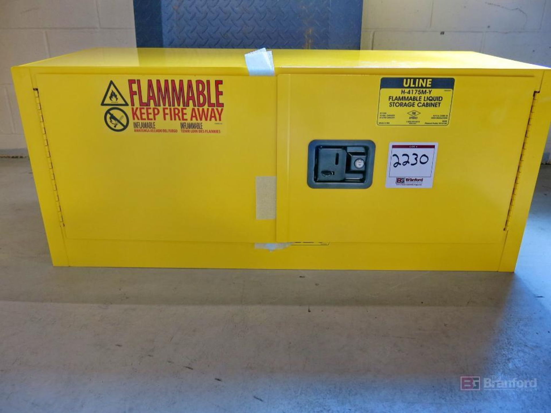 U-line H-4175M-Y Flammable Liquid Storage Cabinet